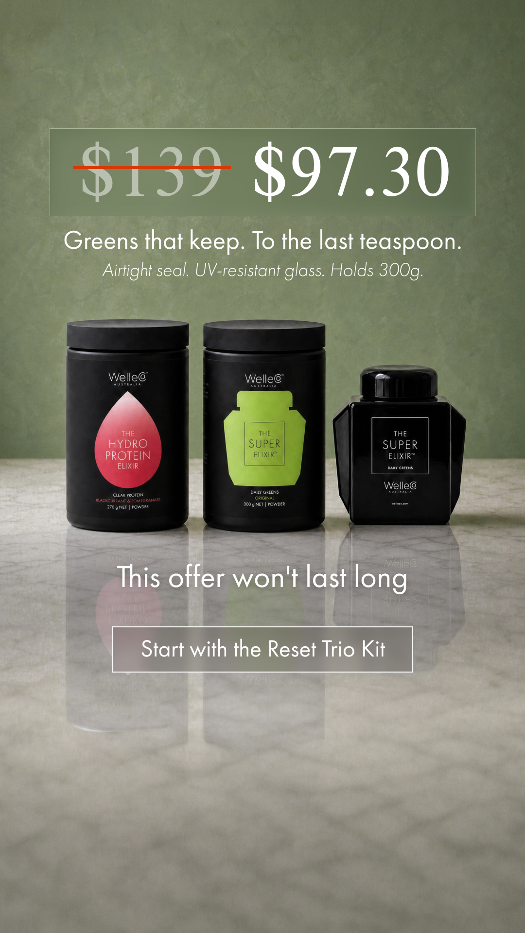 WelleCo Facebook ad