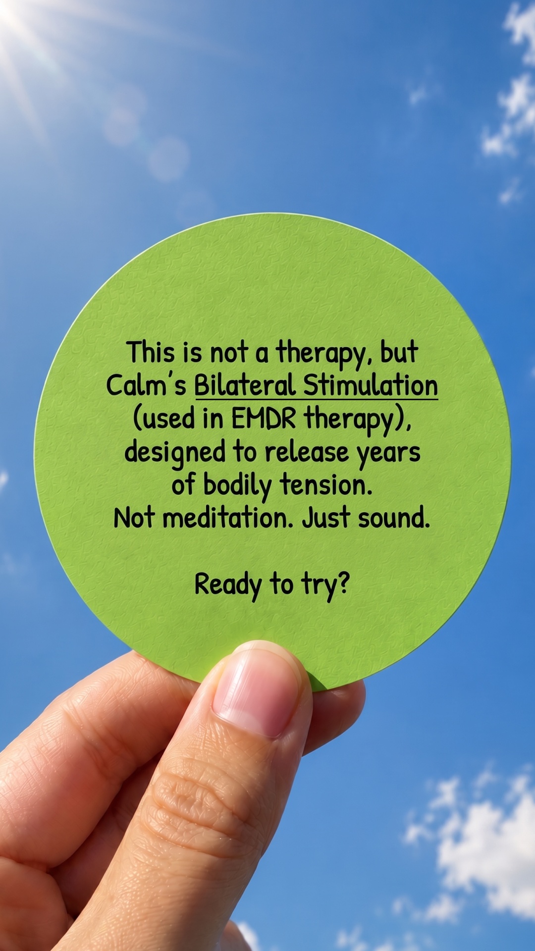 Calm Facebook ad