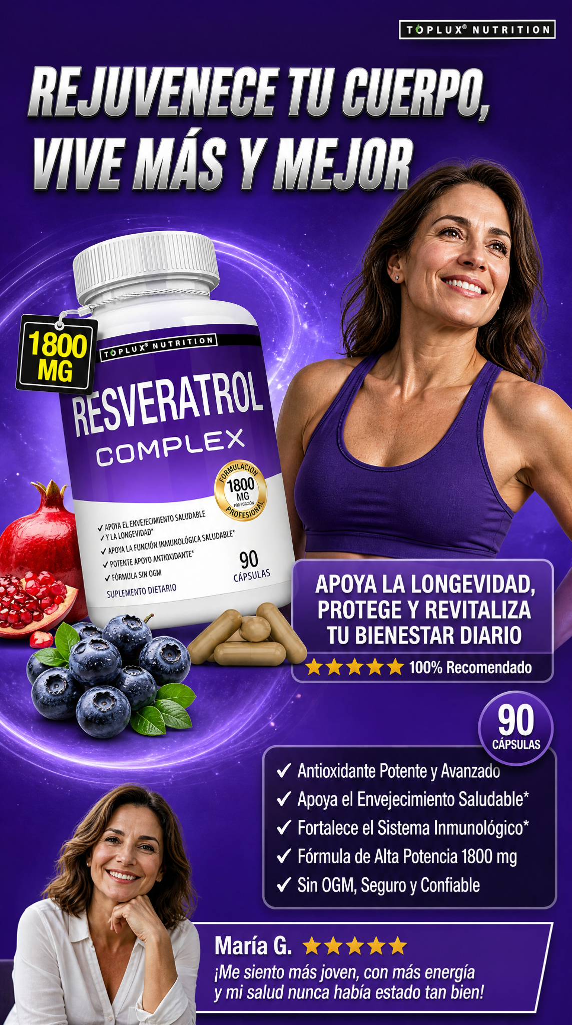 Trendird Facebook ad: Resveratrol Complex