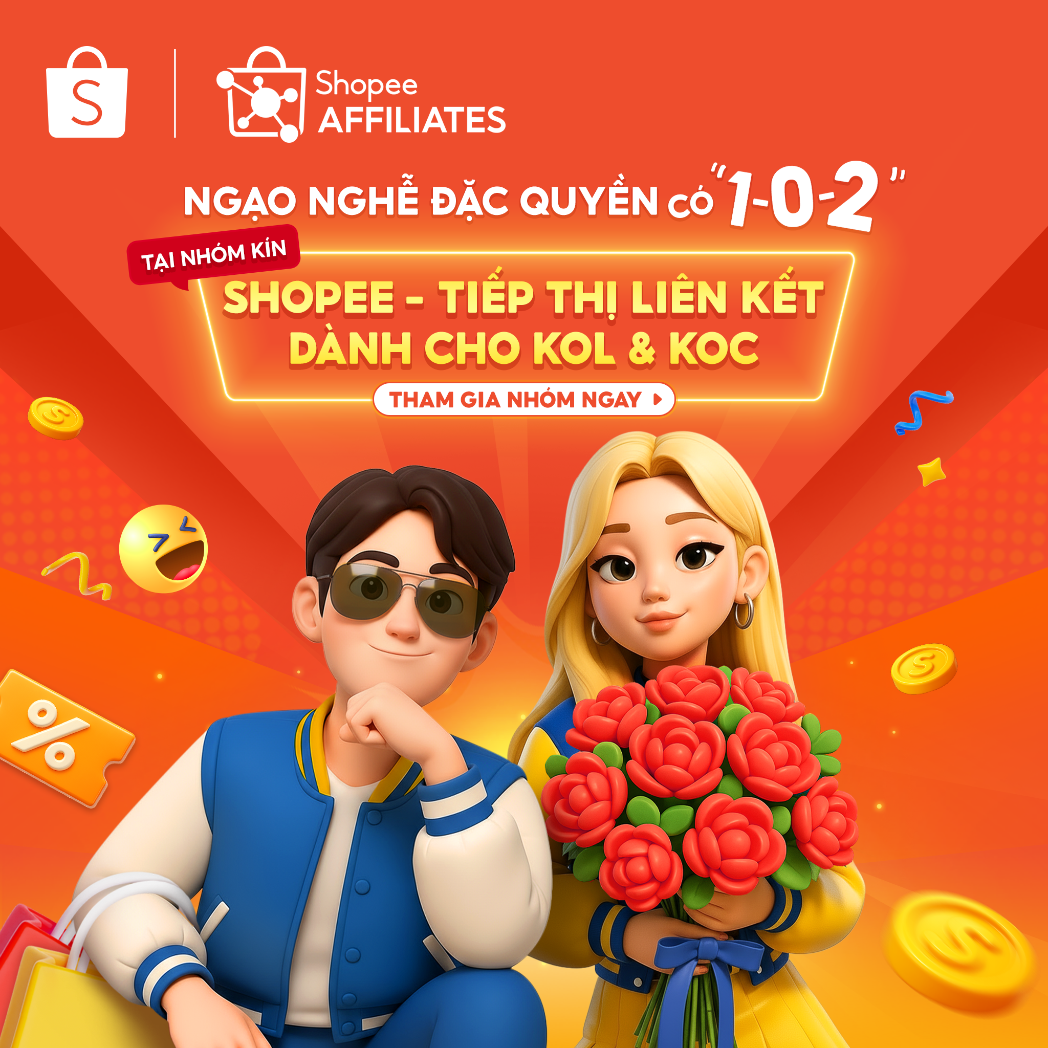 Shopee - Tiếp thị liên kết dành cho KOL & KOC Facebook ad