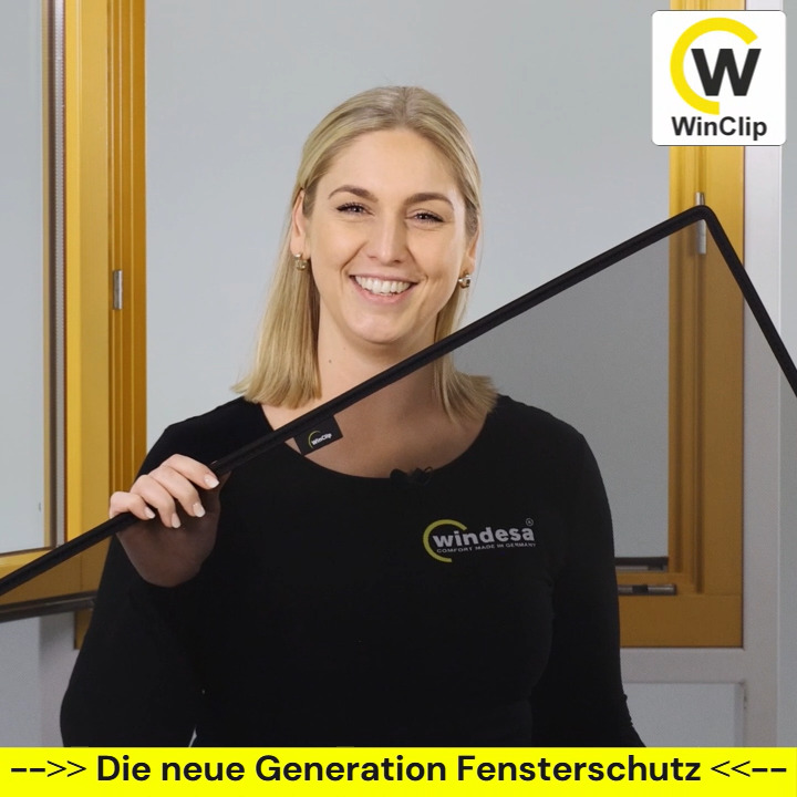 Windesa GmbH Facebook ad: Der WinClip Fensterschutz, leicht, flexibel, genial!