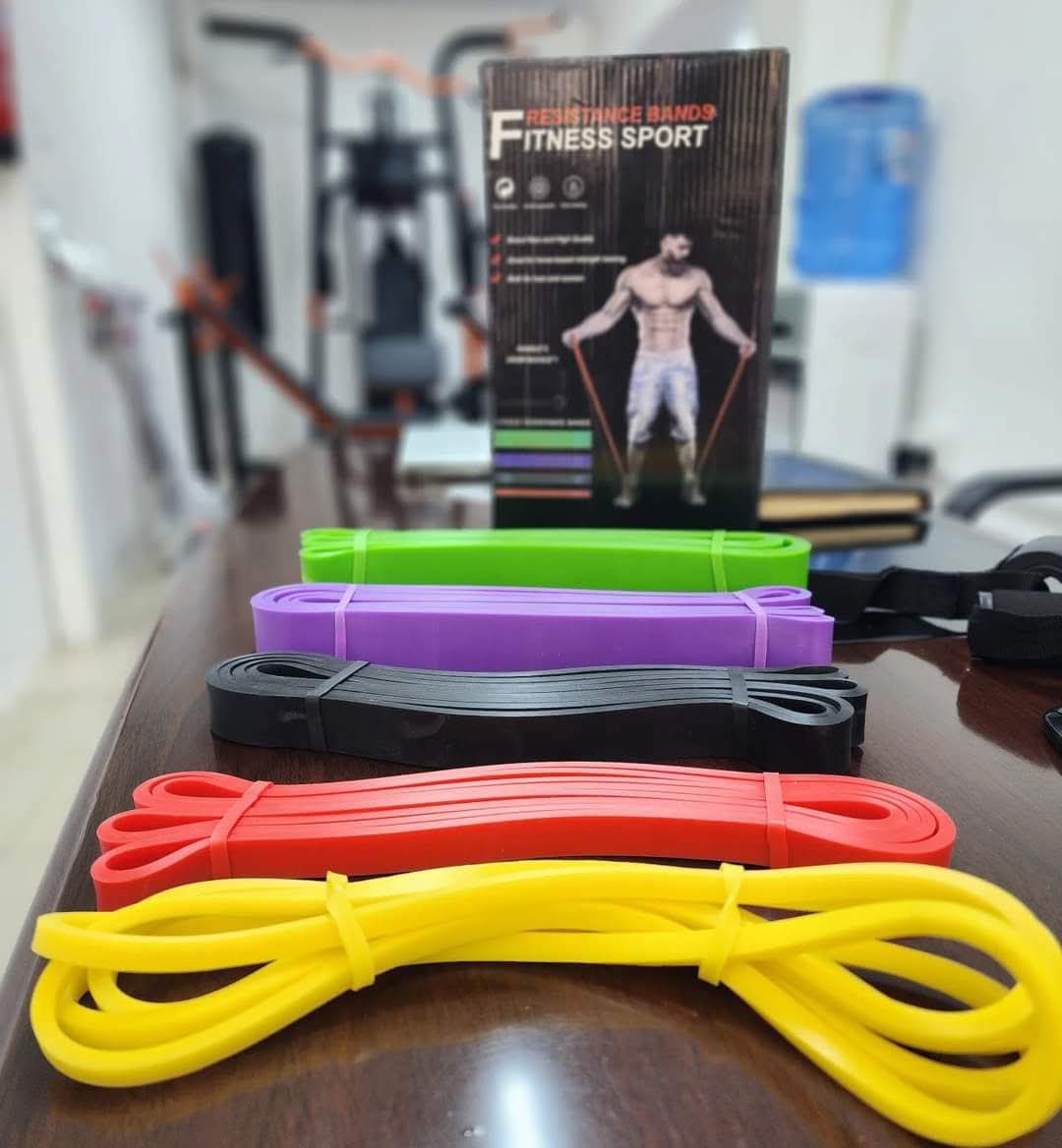 Kiosh fitness and gym Kenya Facebook ad: 5Pc resistance bands set ksh 4,000