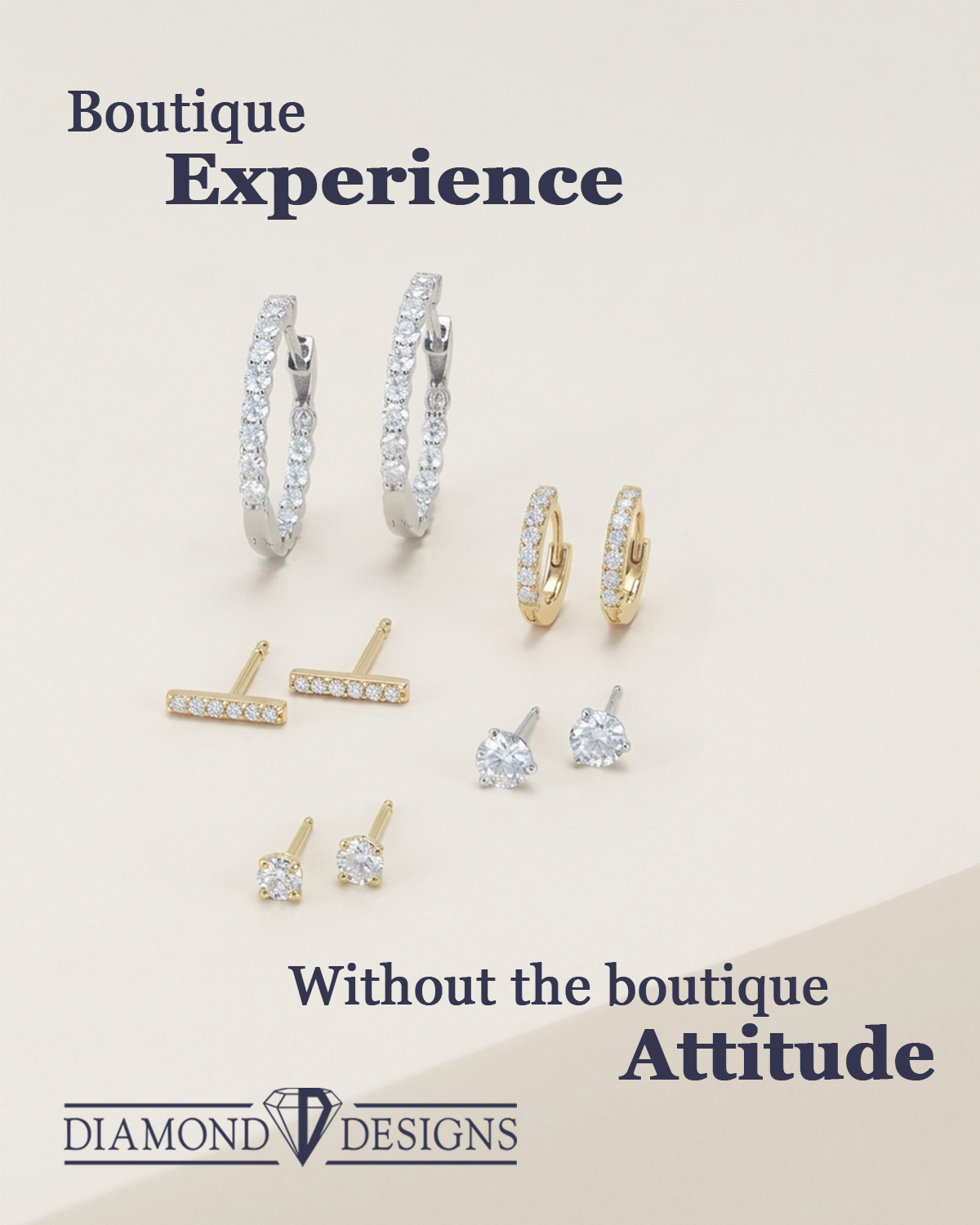 Diamond Designs Facebook ad: A Relaxed, Luxury Experience