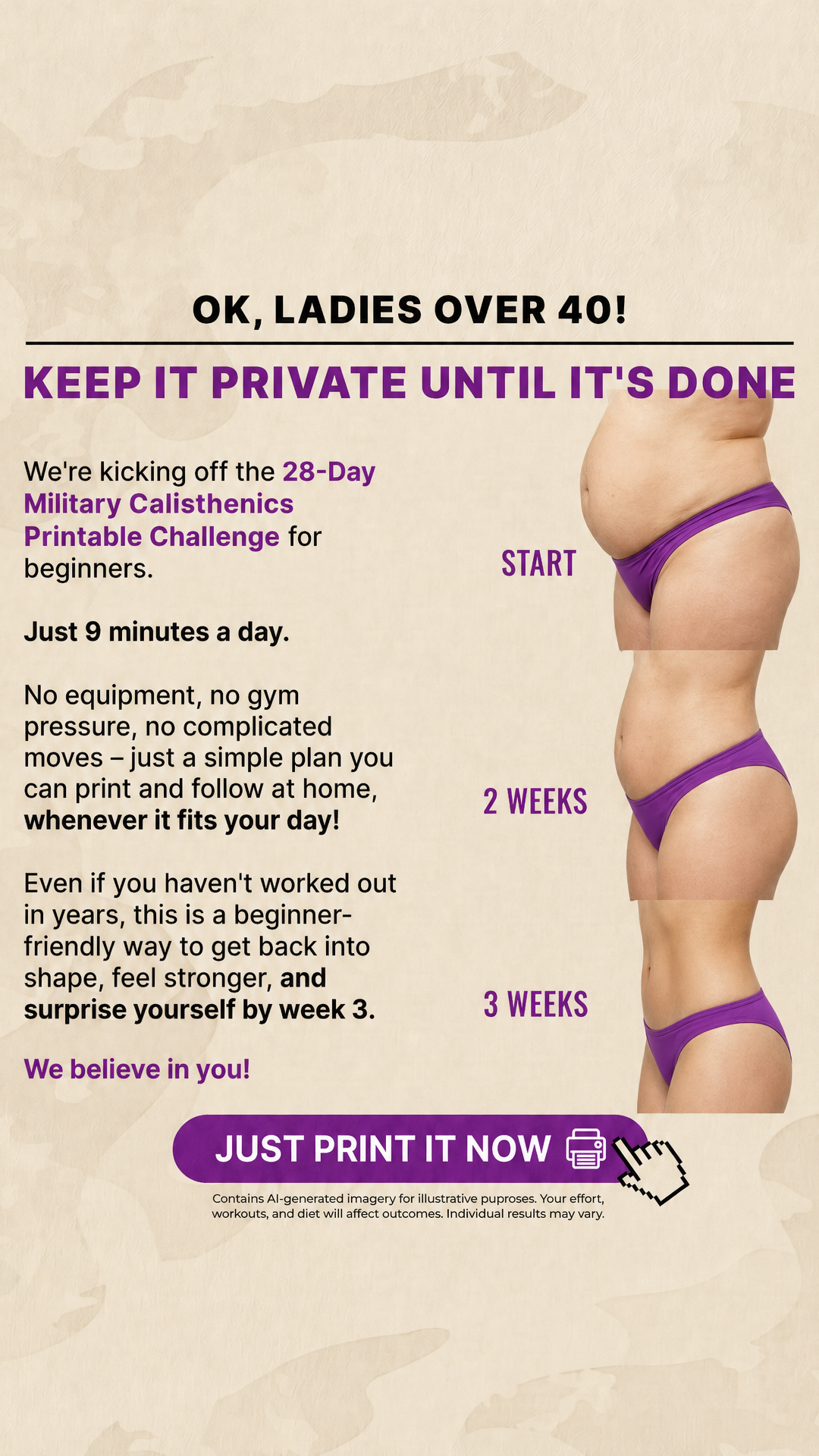 Warrior Workouts Facebook ad: Start Transformation Now!