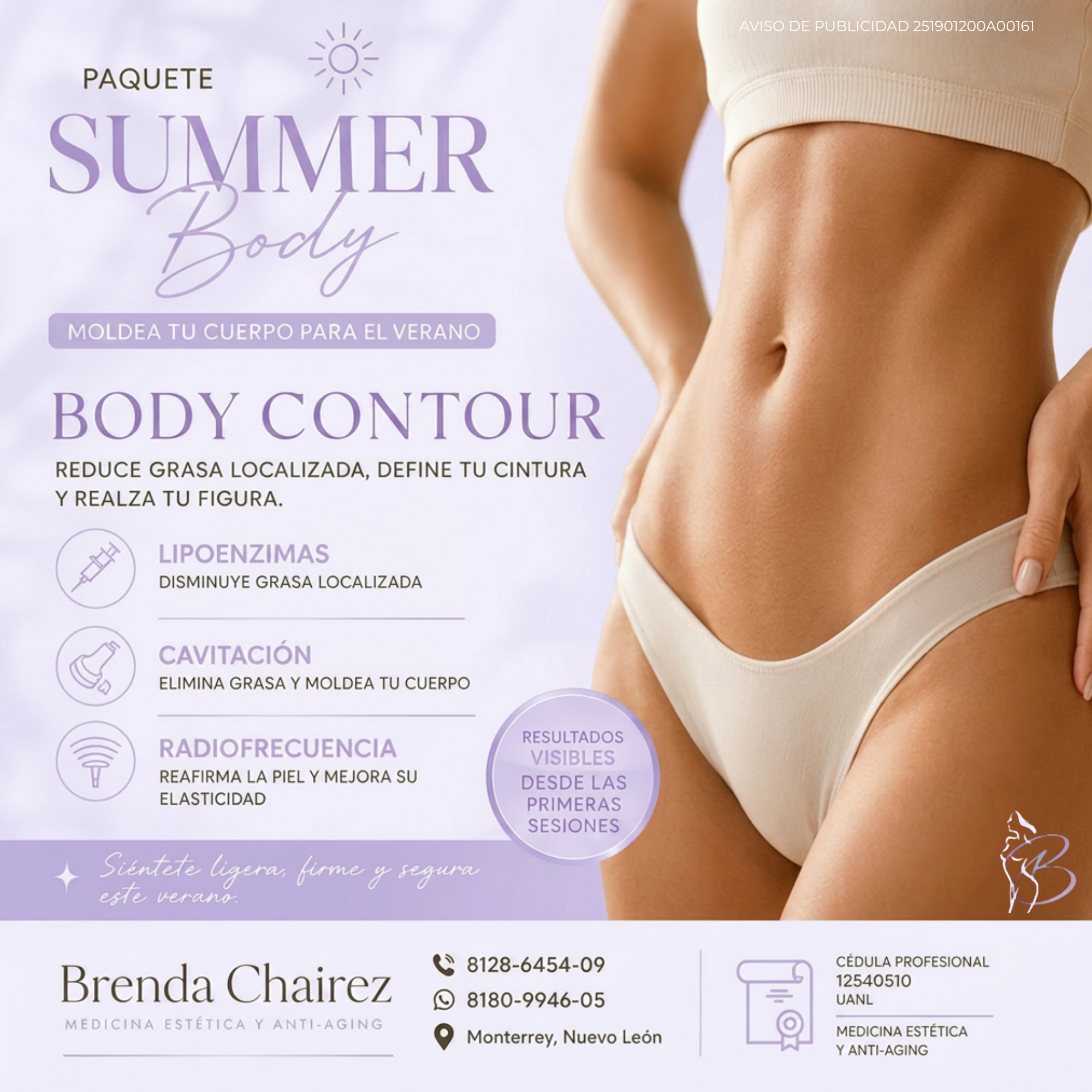 Dra. Brenda Cháirez - Medicina Estética y Antienvejecimiento Facebook ad: El verano no se improvisa, se diseña con…