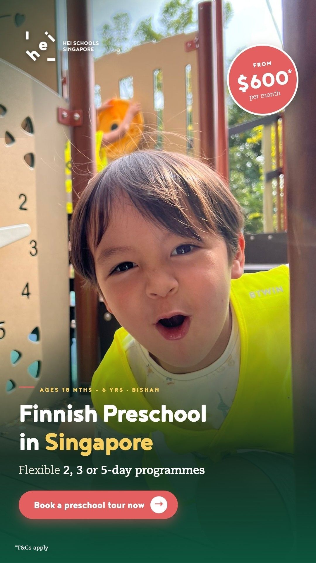 HEI Schools Singapore Facebook ad