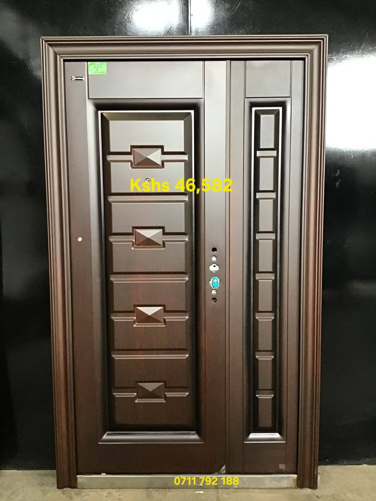 Alcove Interiors & Mjengo Supplies Facebook ad: Secure Your Masterpiece: Premium Imported Steel Doors