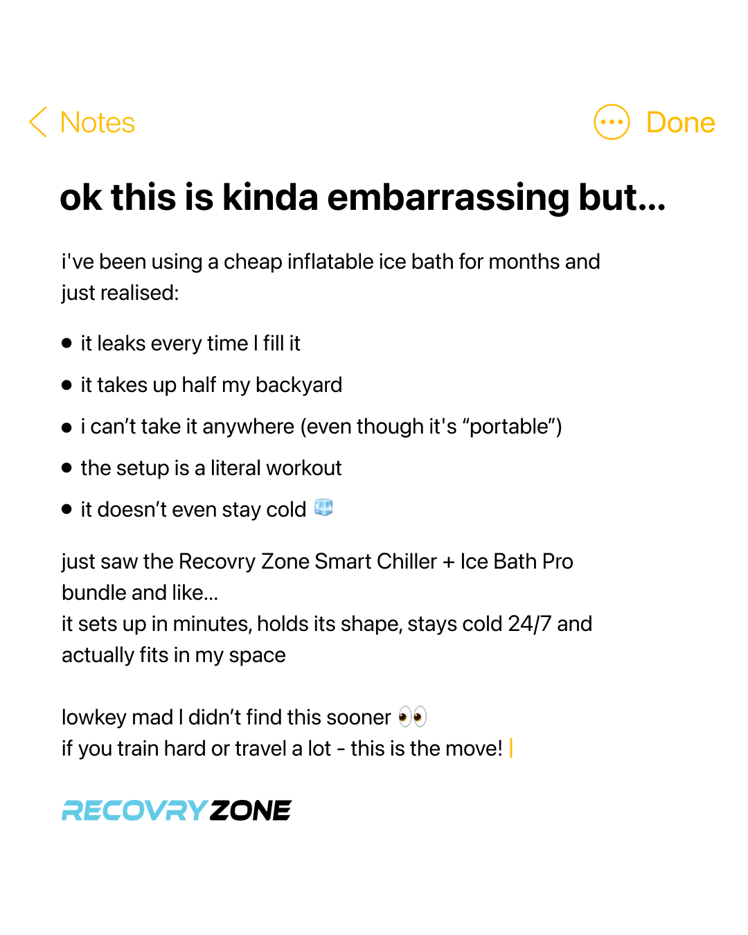 Recovry Zone Facebook ad