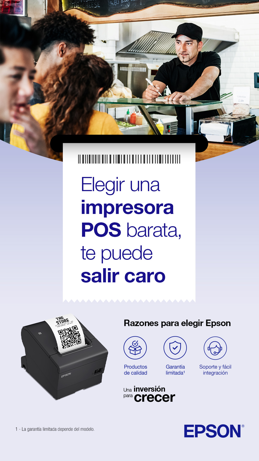 Epson Facebook ad: Impresoras POS Epson