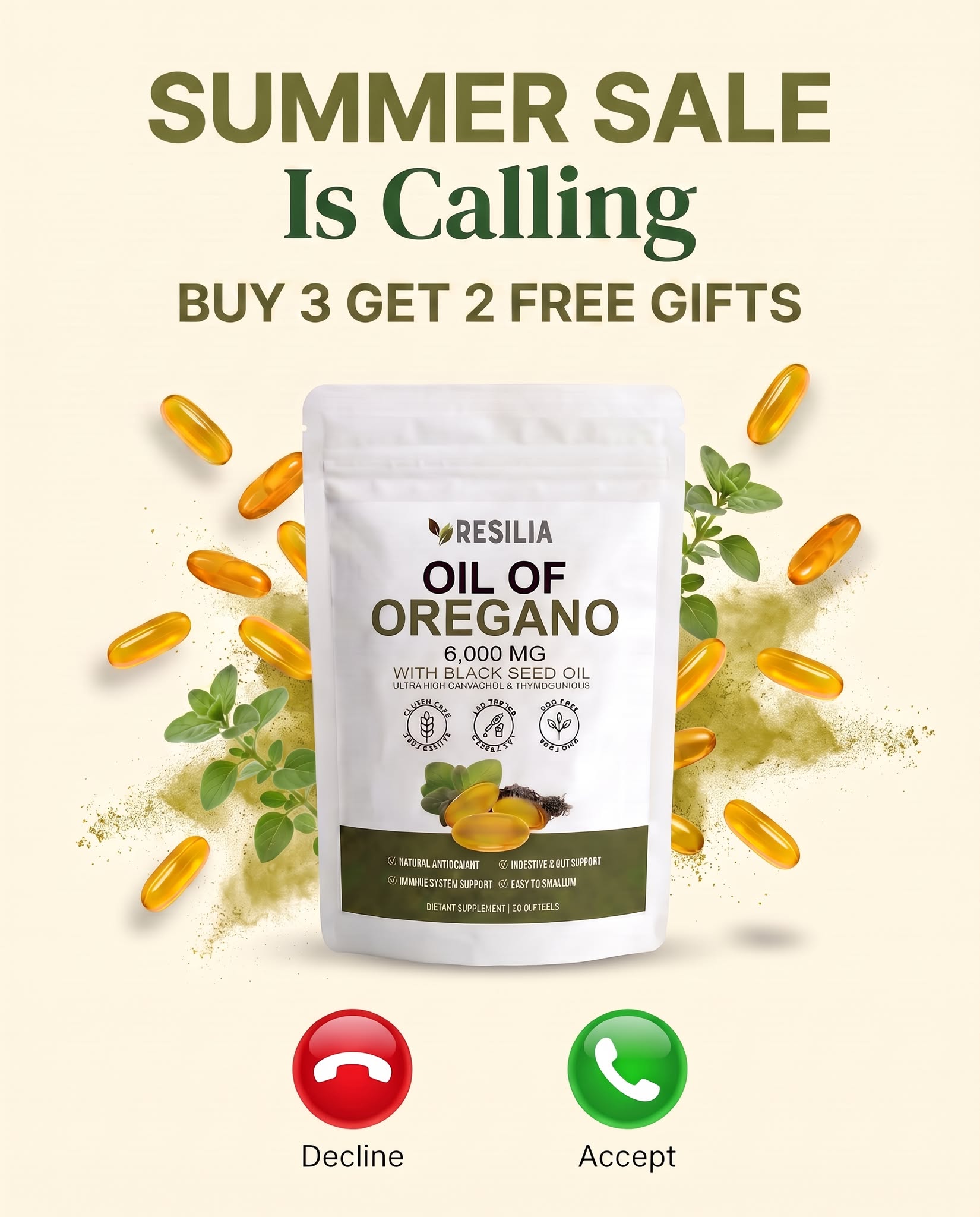 Ancient Remedy Co Facebook ad: 50% Off + 30-Day Guarantee