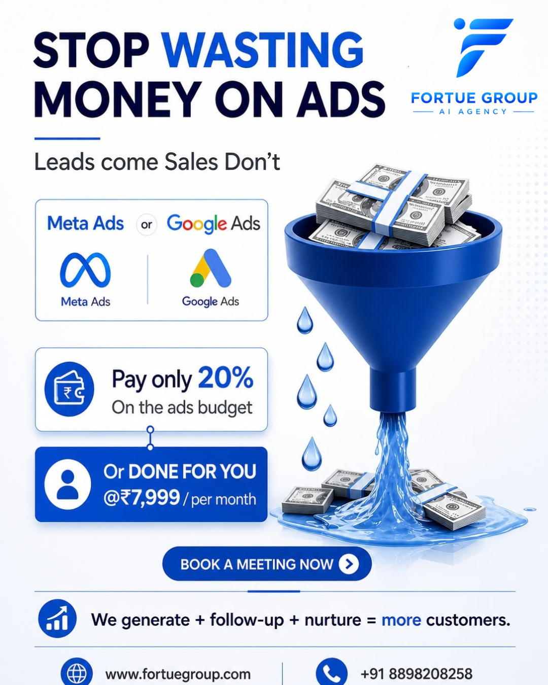 Fortue Group Facebook ad: Chat with us