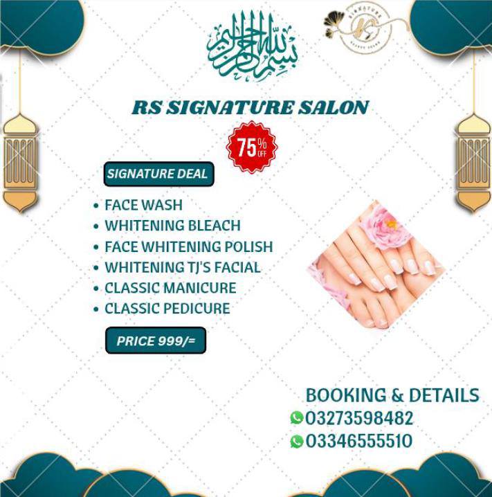 RS signature salon Facebook ad