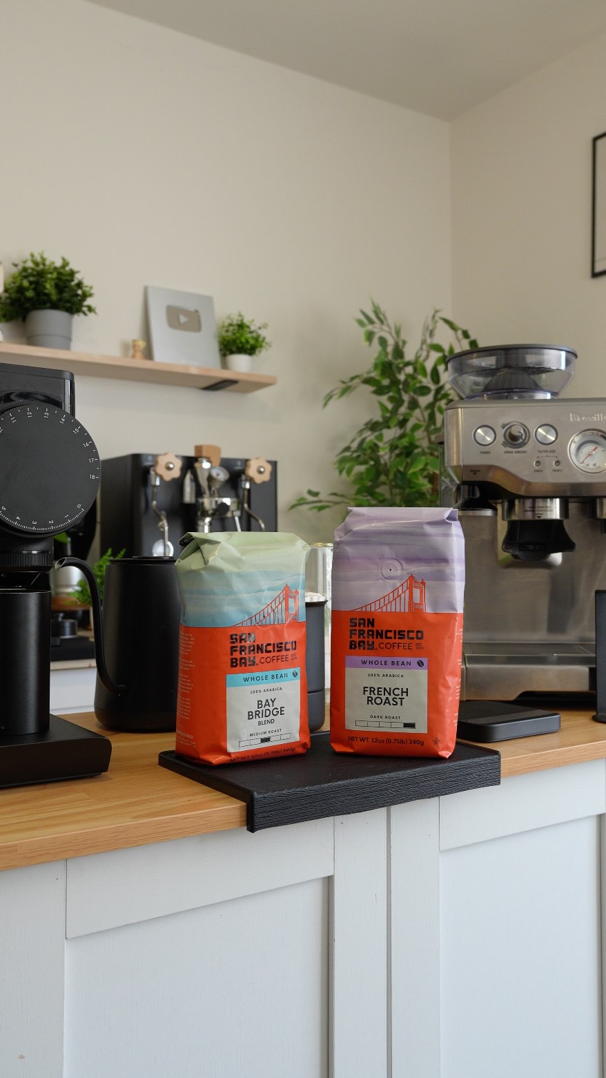 San Francisco Bay Coffee Facebook ad: I love the full coffee setup, but most…