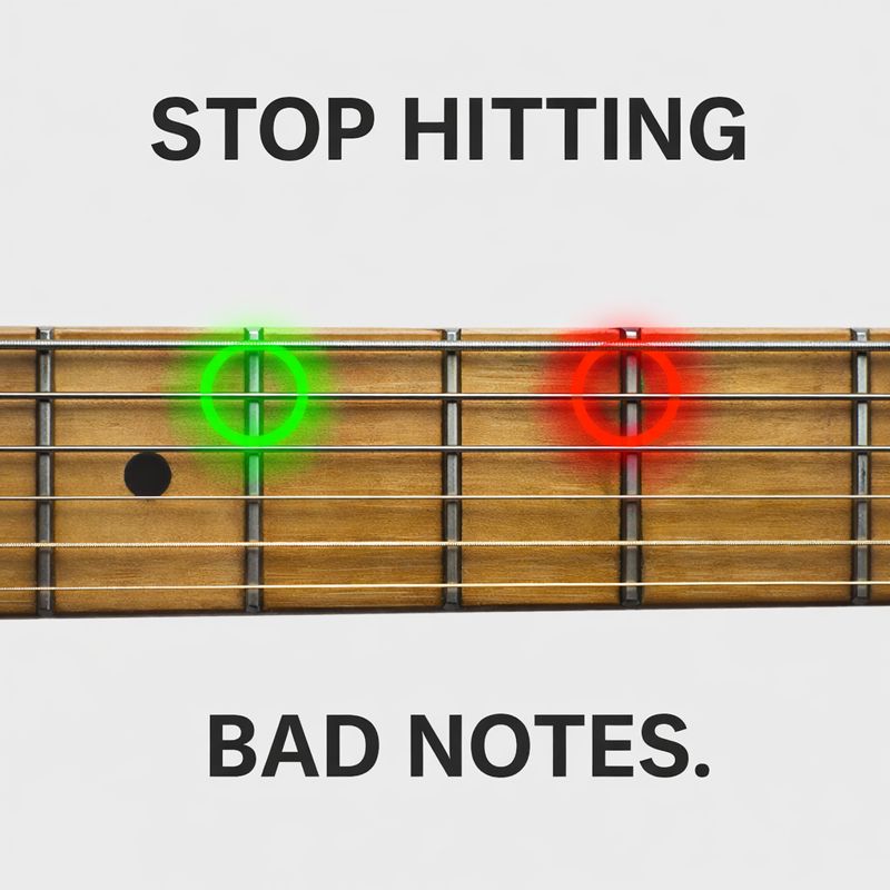 Guitar Playback Facebook ad: Finally See the Notes That Fit, and Solo Musically Over…