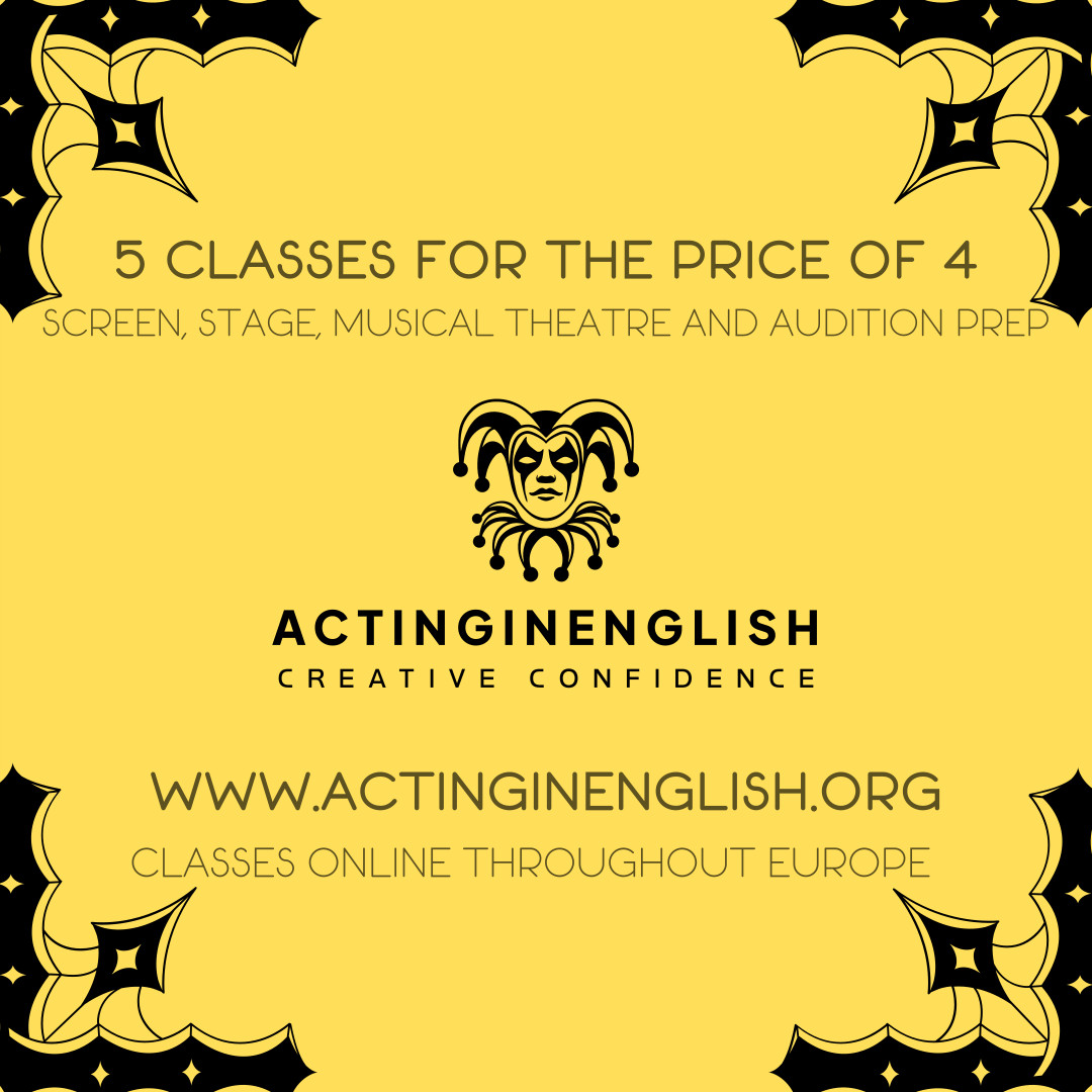 Actinginenglish Facebook ad: Online Acting Courses for you!