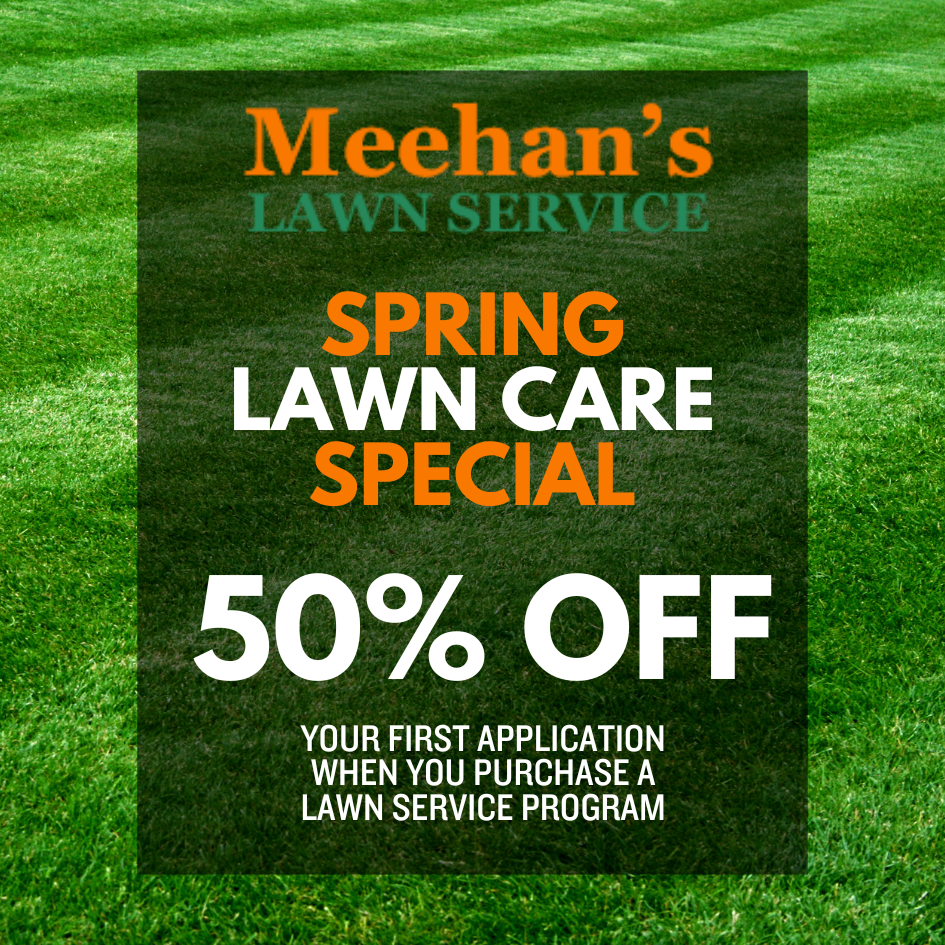 Meehan's Lawn Service, Inc. Facebook ad from Oct 15, 2025