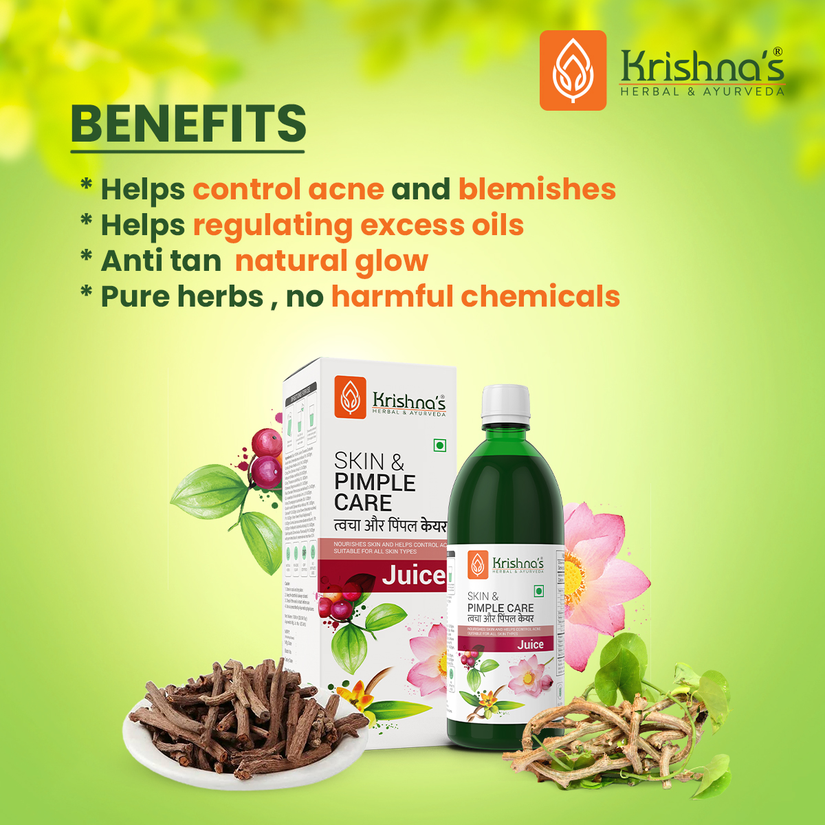 Krishna's Herbal & Ayurveda Facebook ad