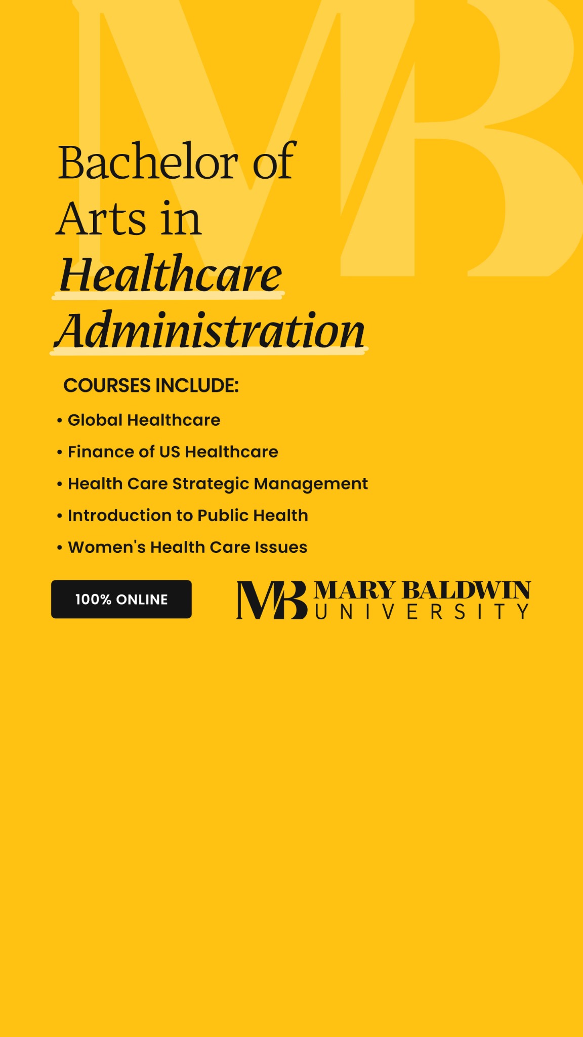Mary Baldwin University Facebook ad
