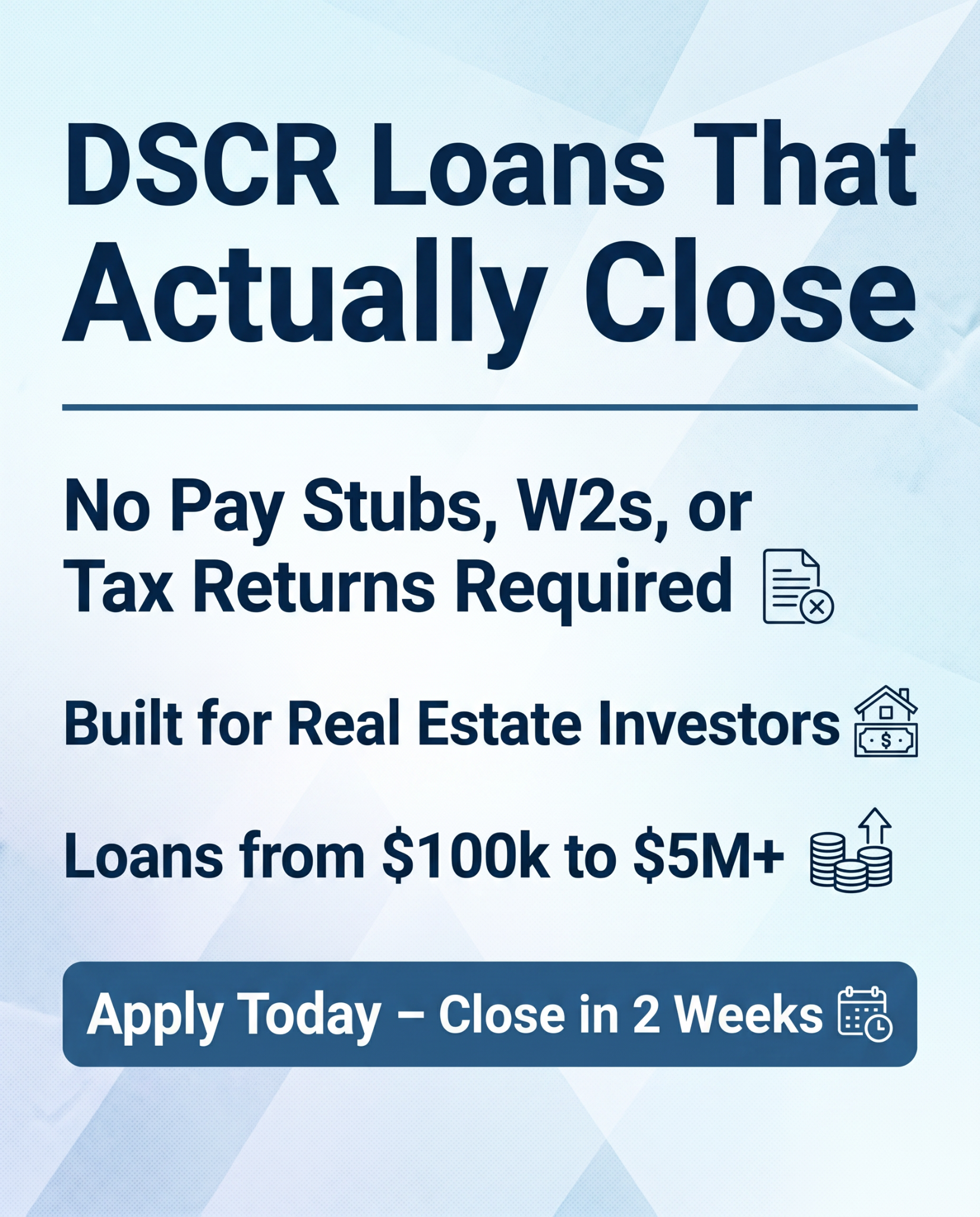 Direct Rate Facebook ad: The Property Qualifies. Not You.