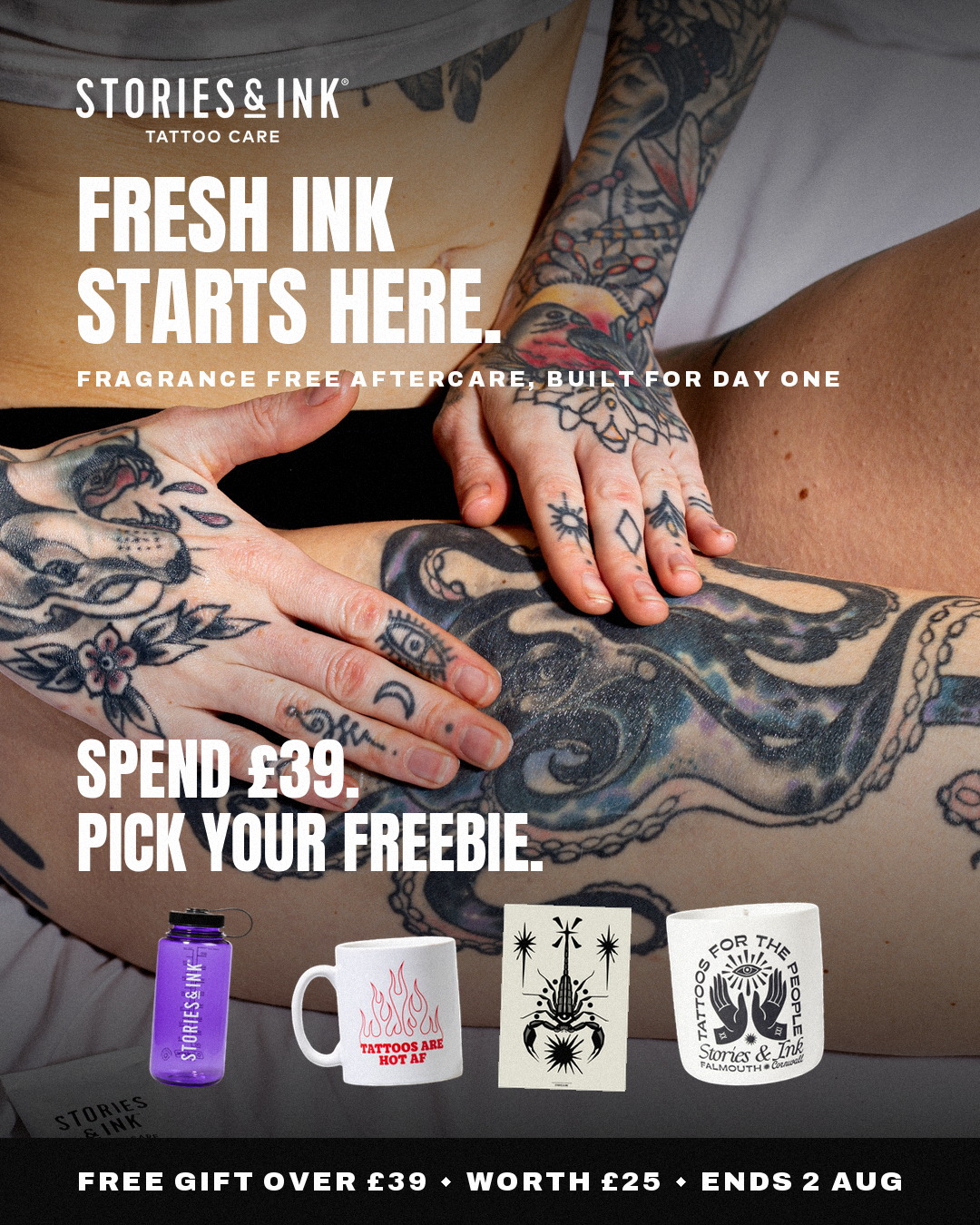 Stories & Ink Facebook ad
