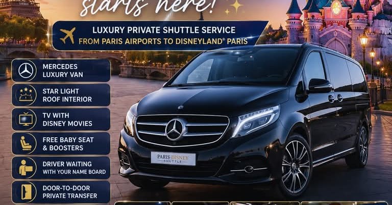Paris Disney Shuttle Facebook ad: Paris Disney Shuttle is a government approved low…