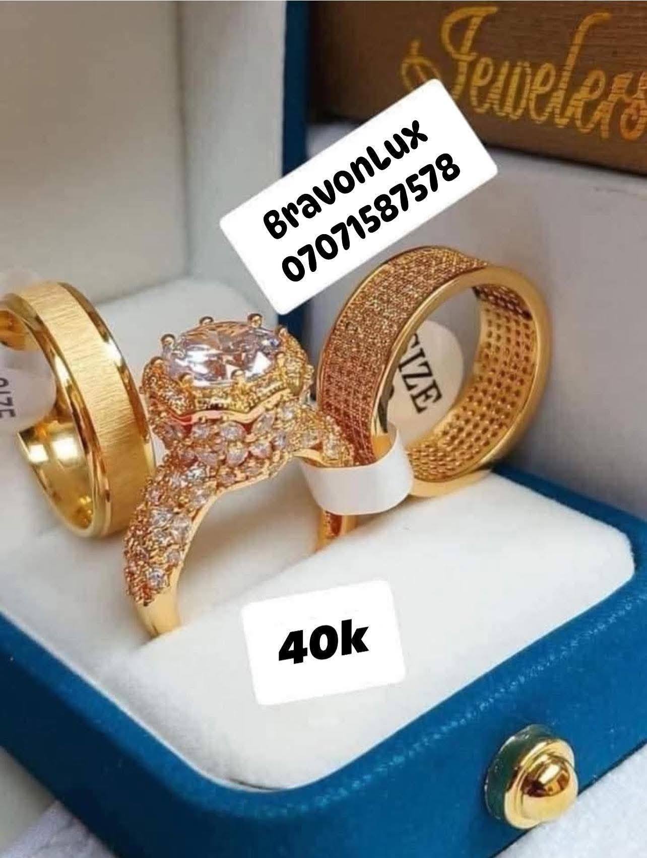 BravonLux Facebook ad: Elegant wedding rings starting from ₦30,000 up to…