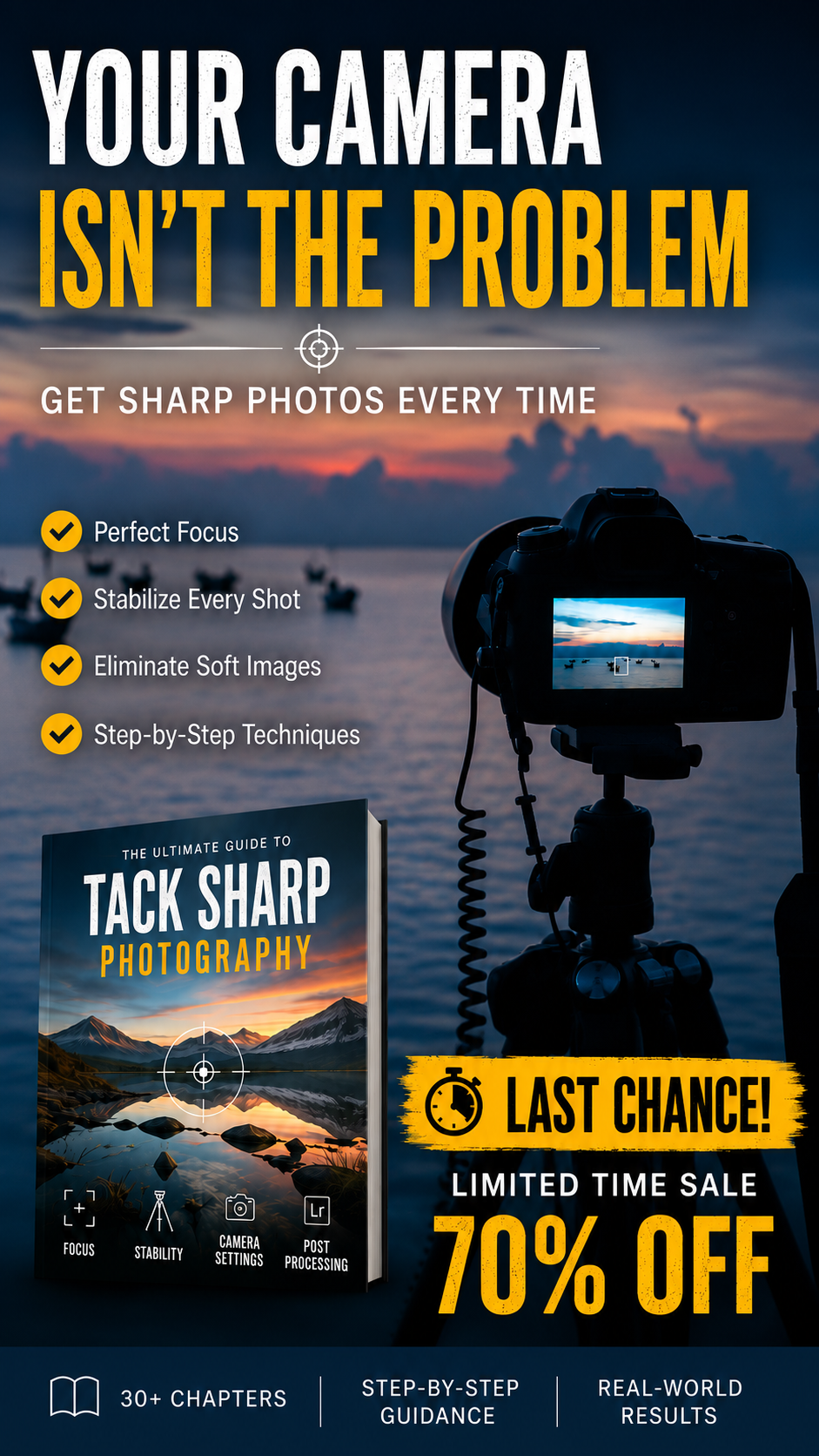 PictureCorrect Photography Tips Facebook ad: Your Camera Isn't the Problem.