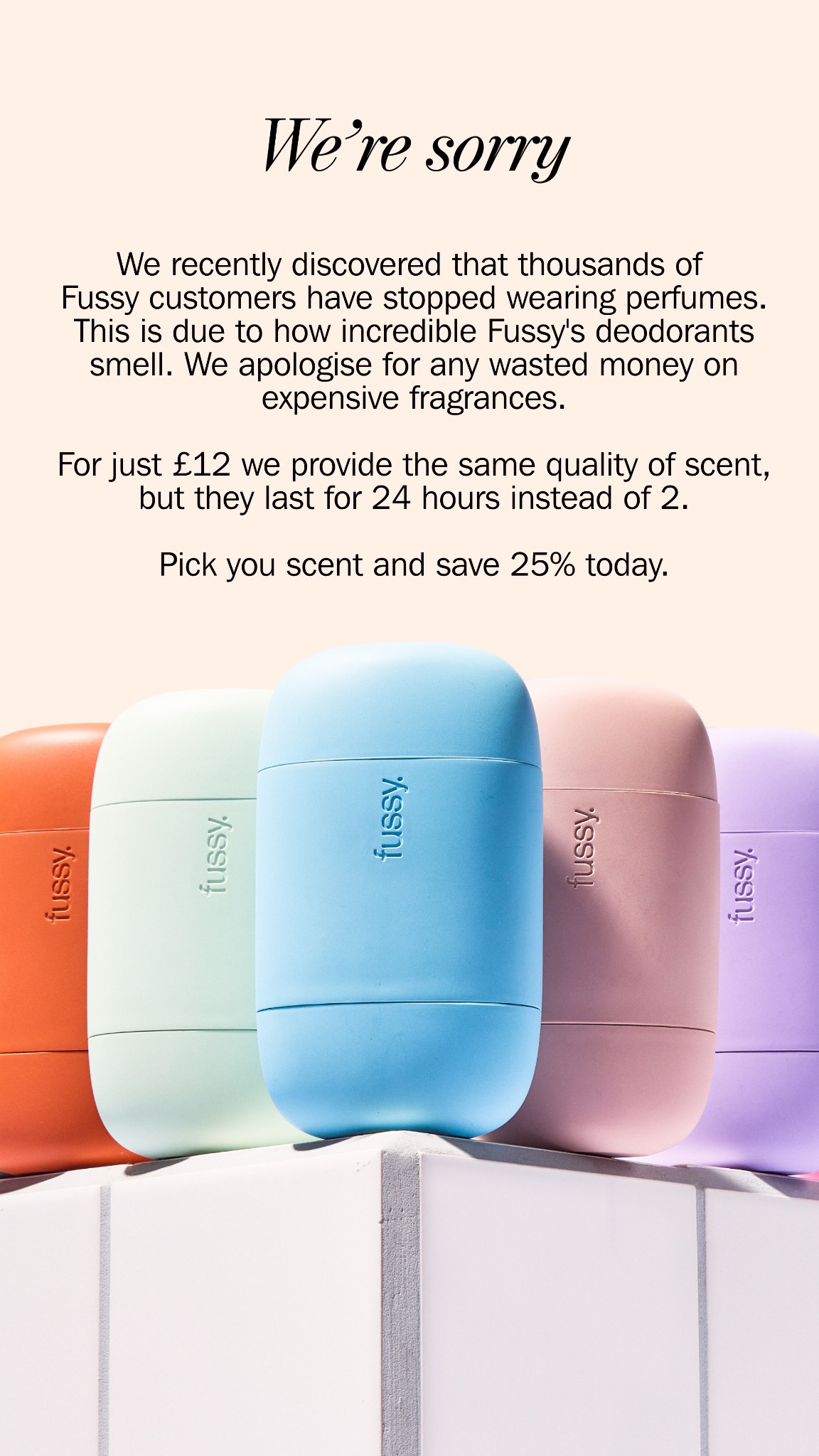 Fussy Facebook ad