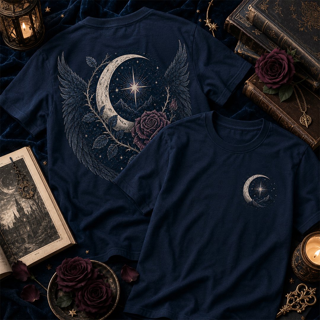 Richelle Anderson Facebook ad: Celestial Romance Fantasy Reader Tee
