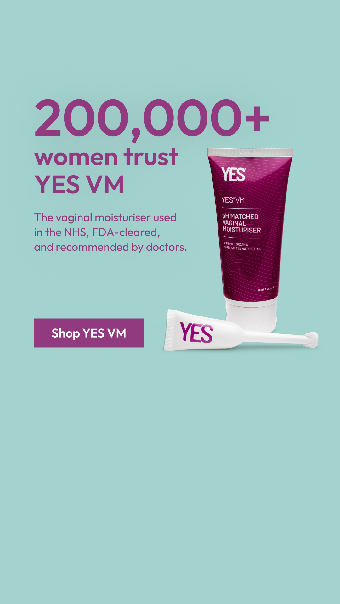 YES - The Organic Intimacy Company Facebook ad