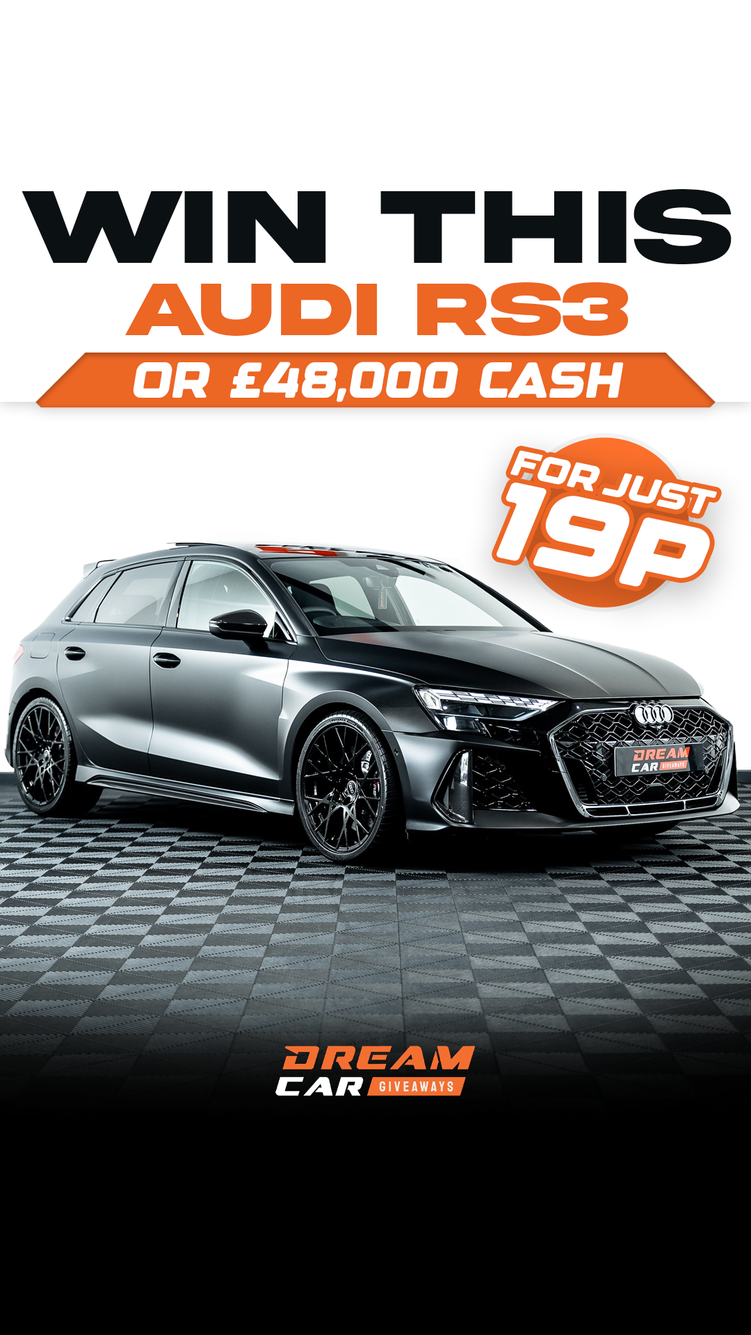 Dream Car Giveaways Facebook ad