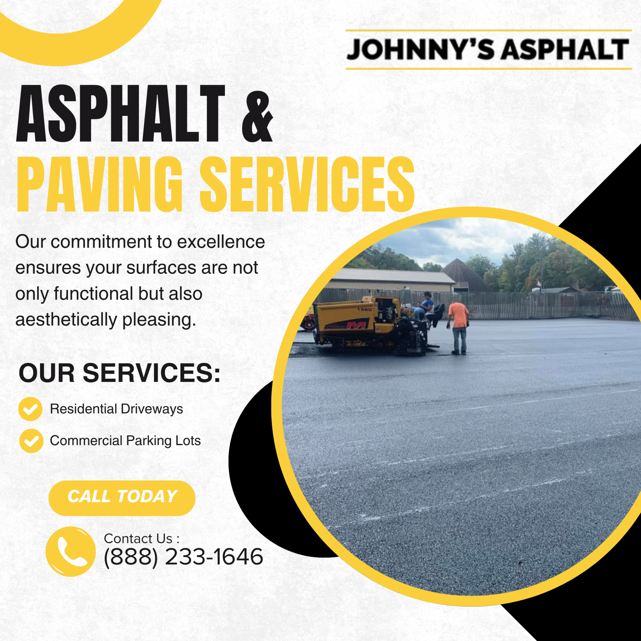Johnny's Asphalt Facebook ad: Ensure your business looks its best from the…