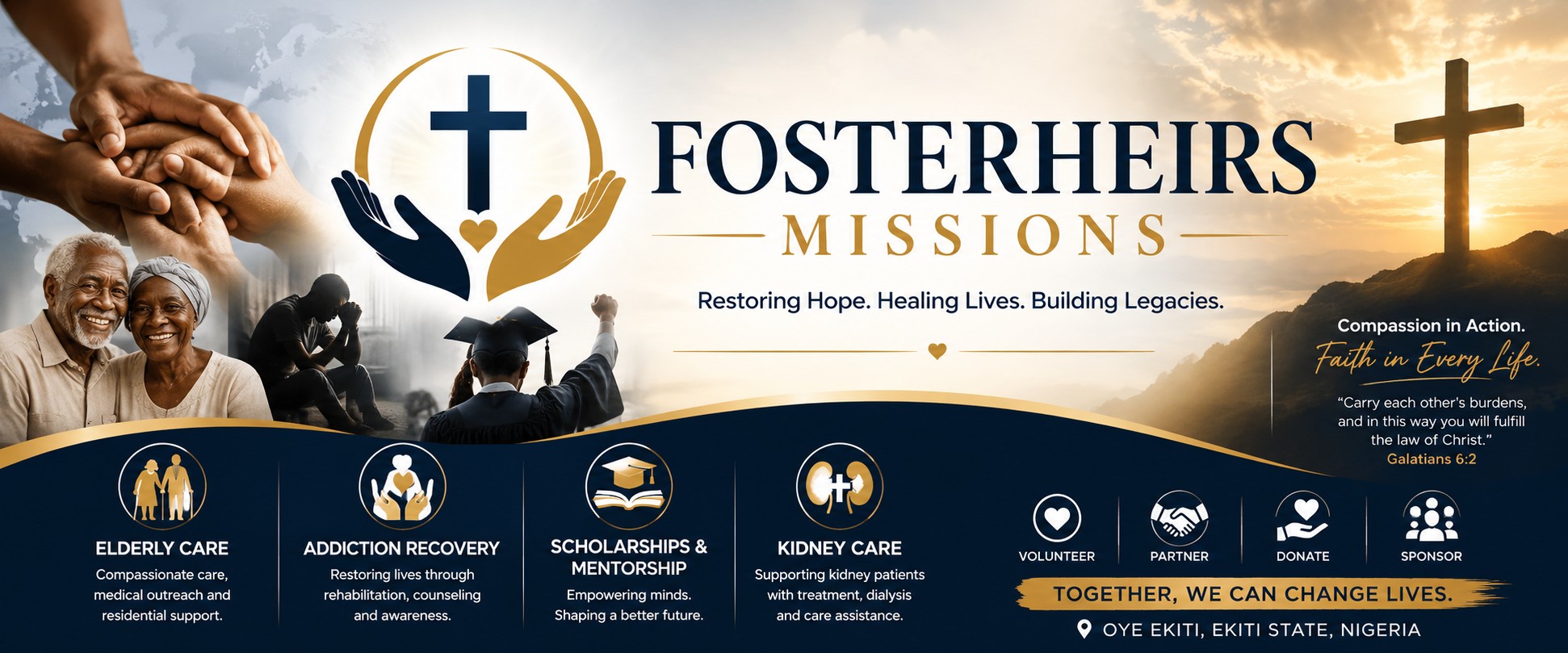Fosterheirs Missions Facebook ad: FOSTERHEIRS MISSIONS is a humanitarian non-profit…