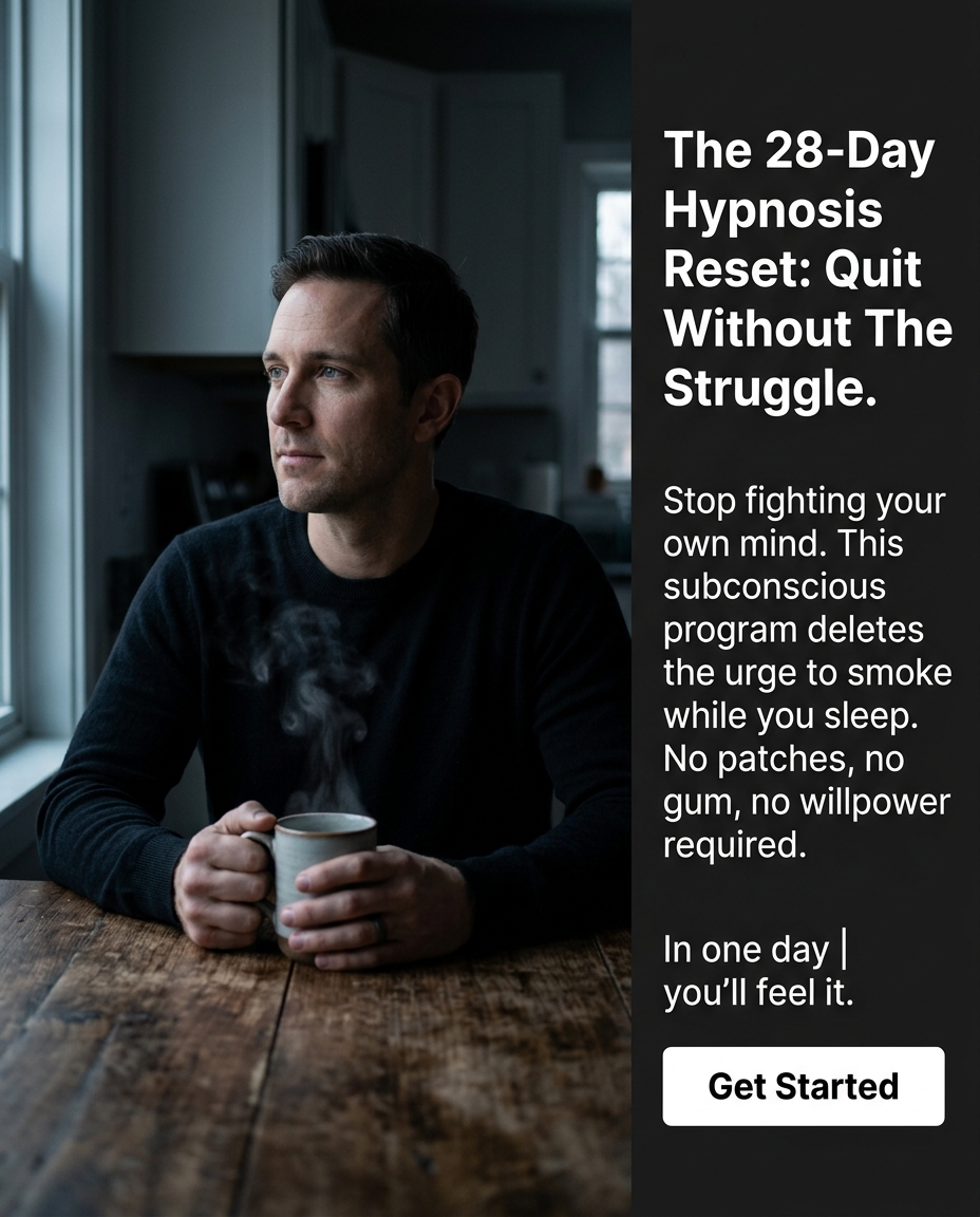 Hypnosis to Stop Smoking Facebook ad