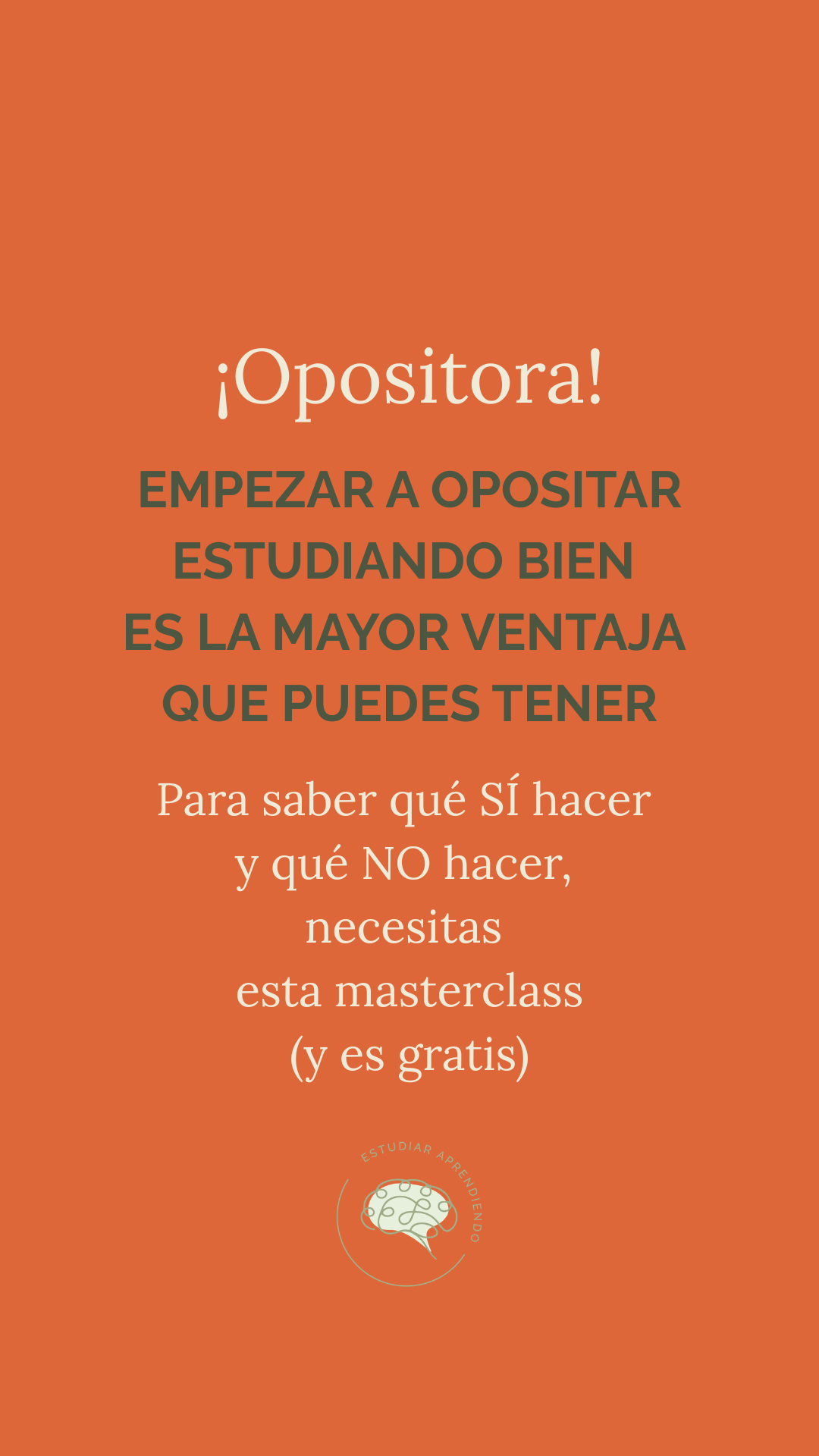 Coral González I Método Estudiar Aprendiendo Facebook ad: Clase gratis opositores