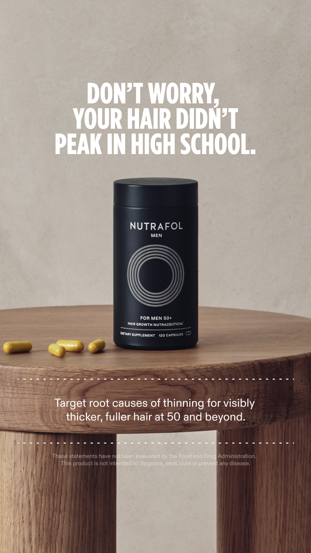 Nutrafol Men Facebook ad