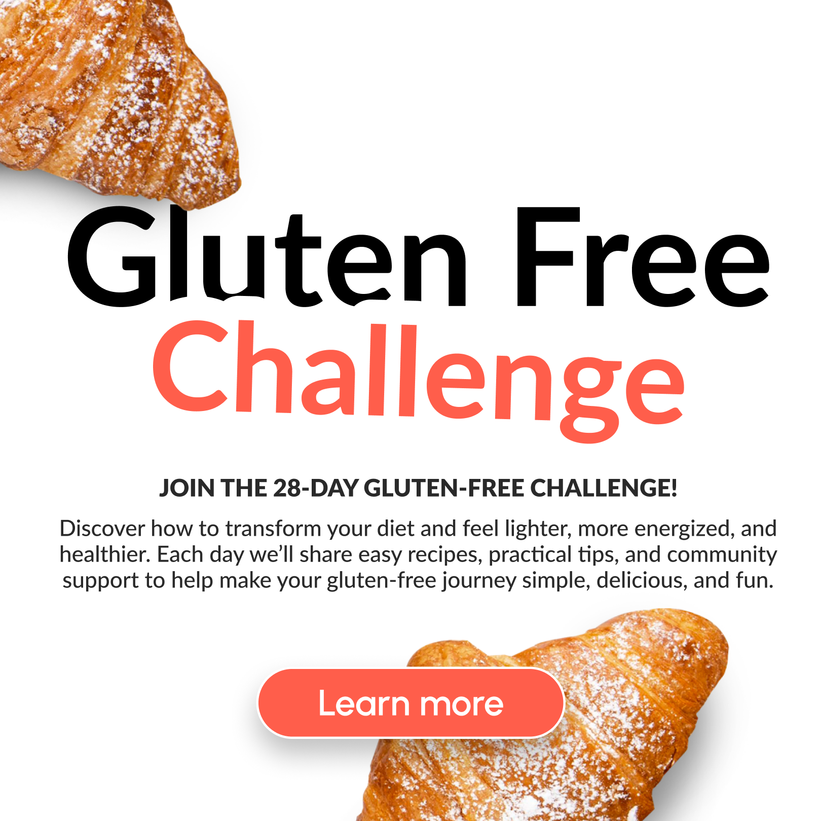 Bloom Cooking Facebook ad: Tastes too good to be gluten free