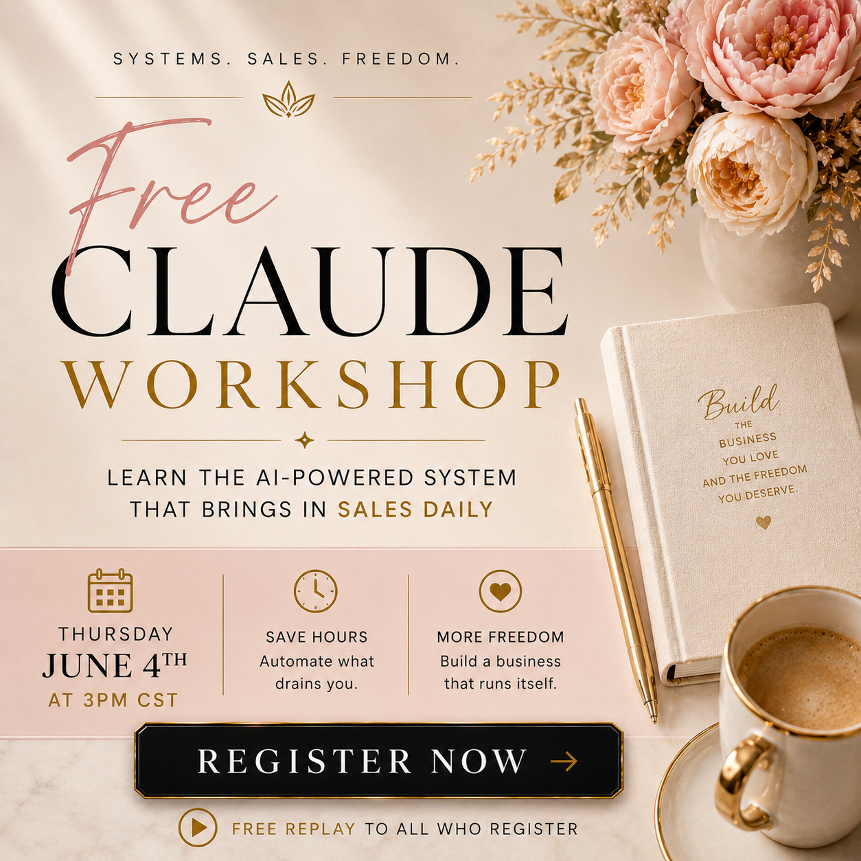 Coach Becky Beach Facebook ad: Migrate to Claude.seamlessly!