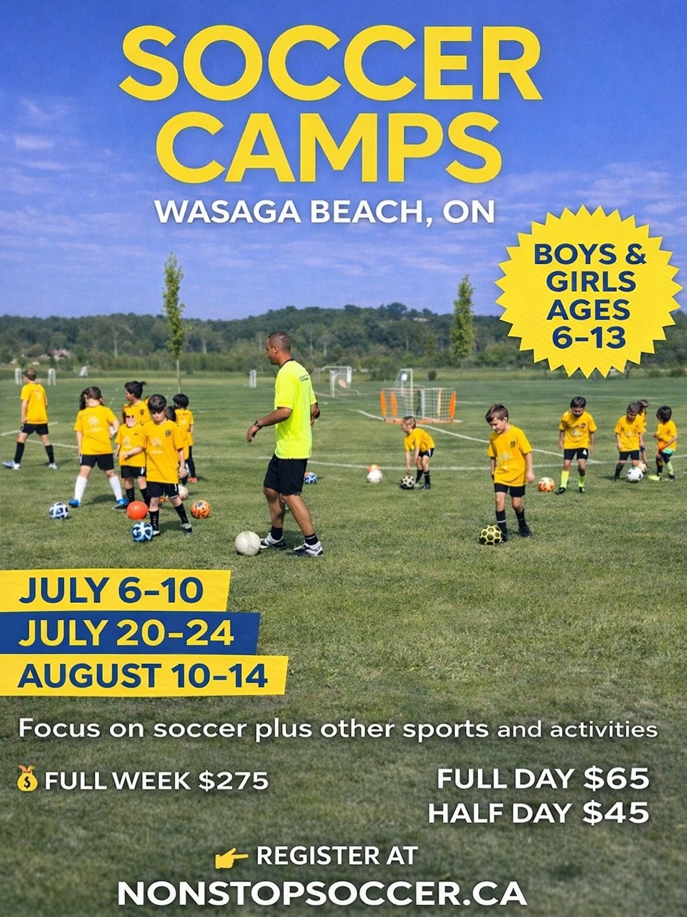 NonStop Soccer Facebook ad