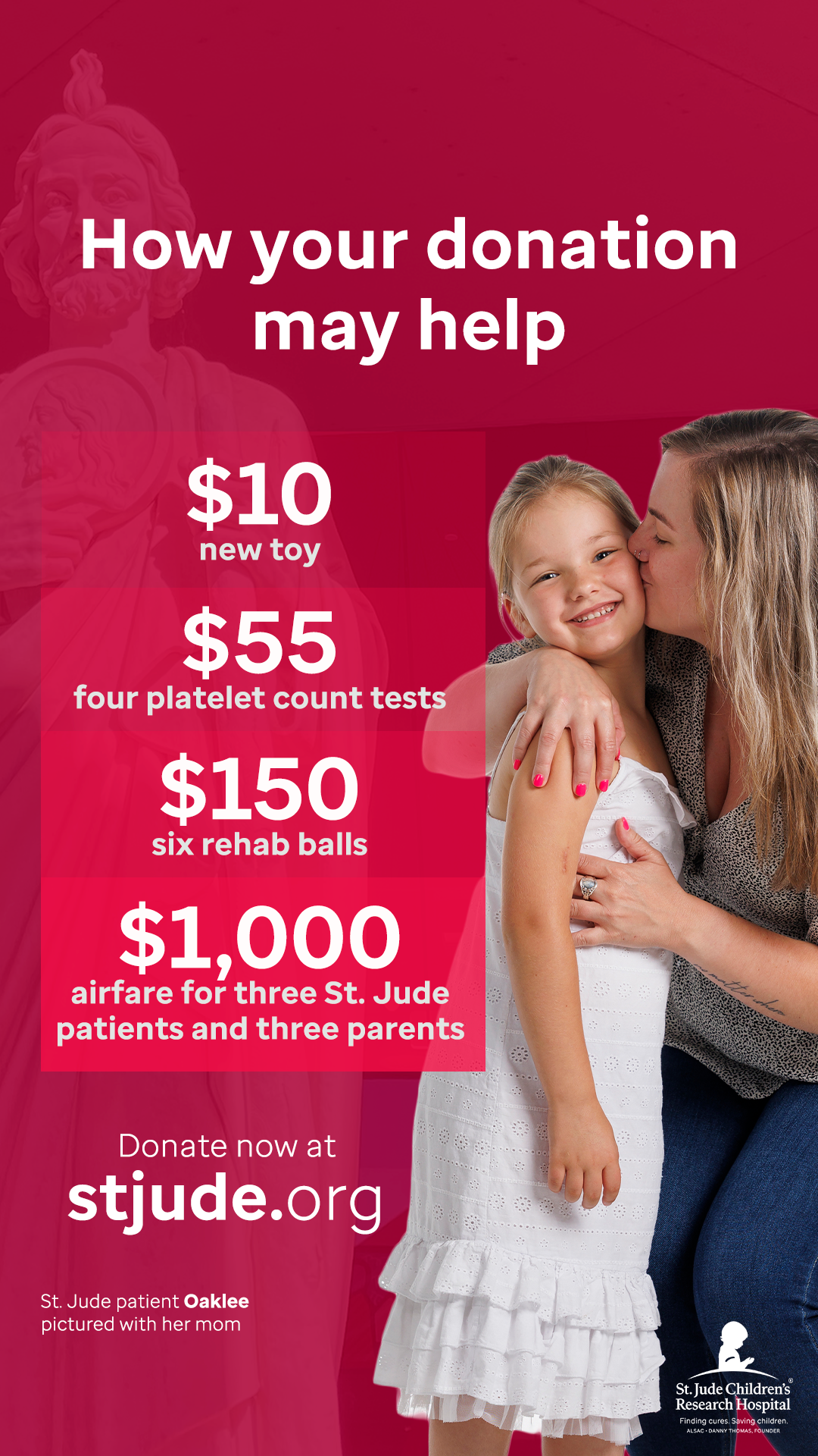 St. Jude Children's Research Hospital Facebook ad