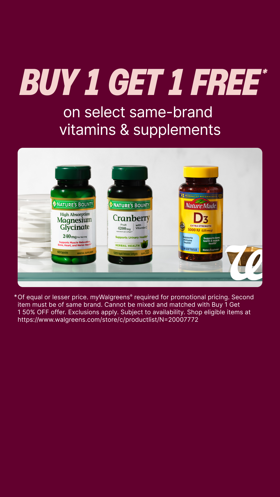 Walgreens Facebook ad: Find fall relief