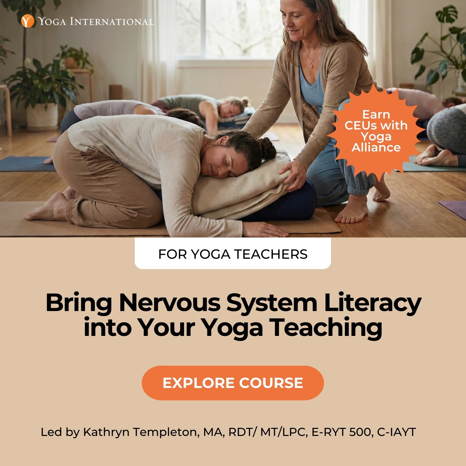 Yoga International Facebook ad