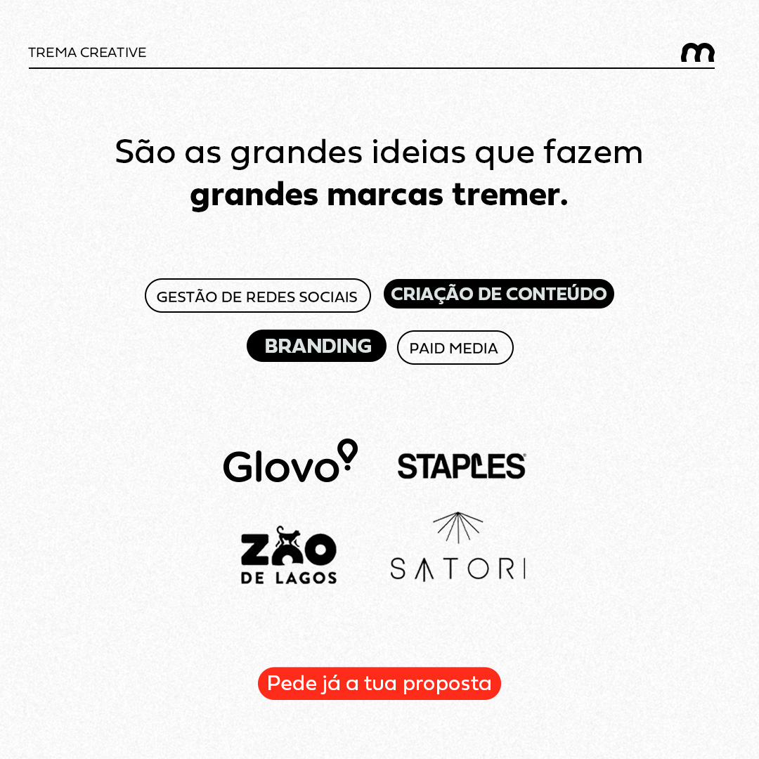 Trema Creative Facebook ad: Pedir Orçamento