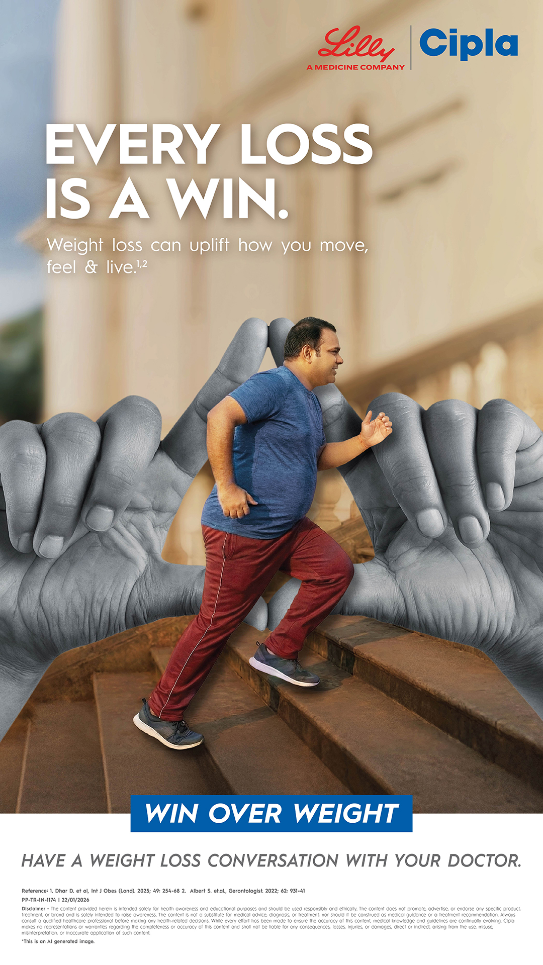 Win over weight Facebook ad from Feb 15, 2026