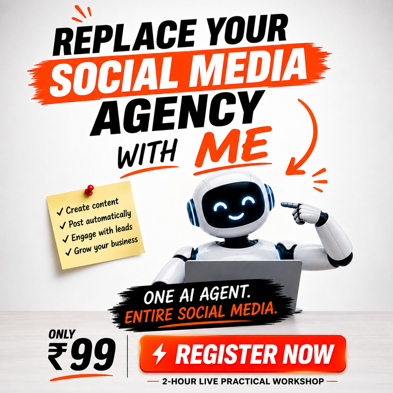 Social Seller Academy Facebook ad: Learn to Autmate Your Social Media using AI
