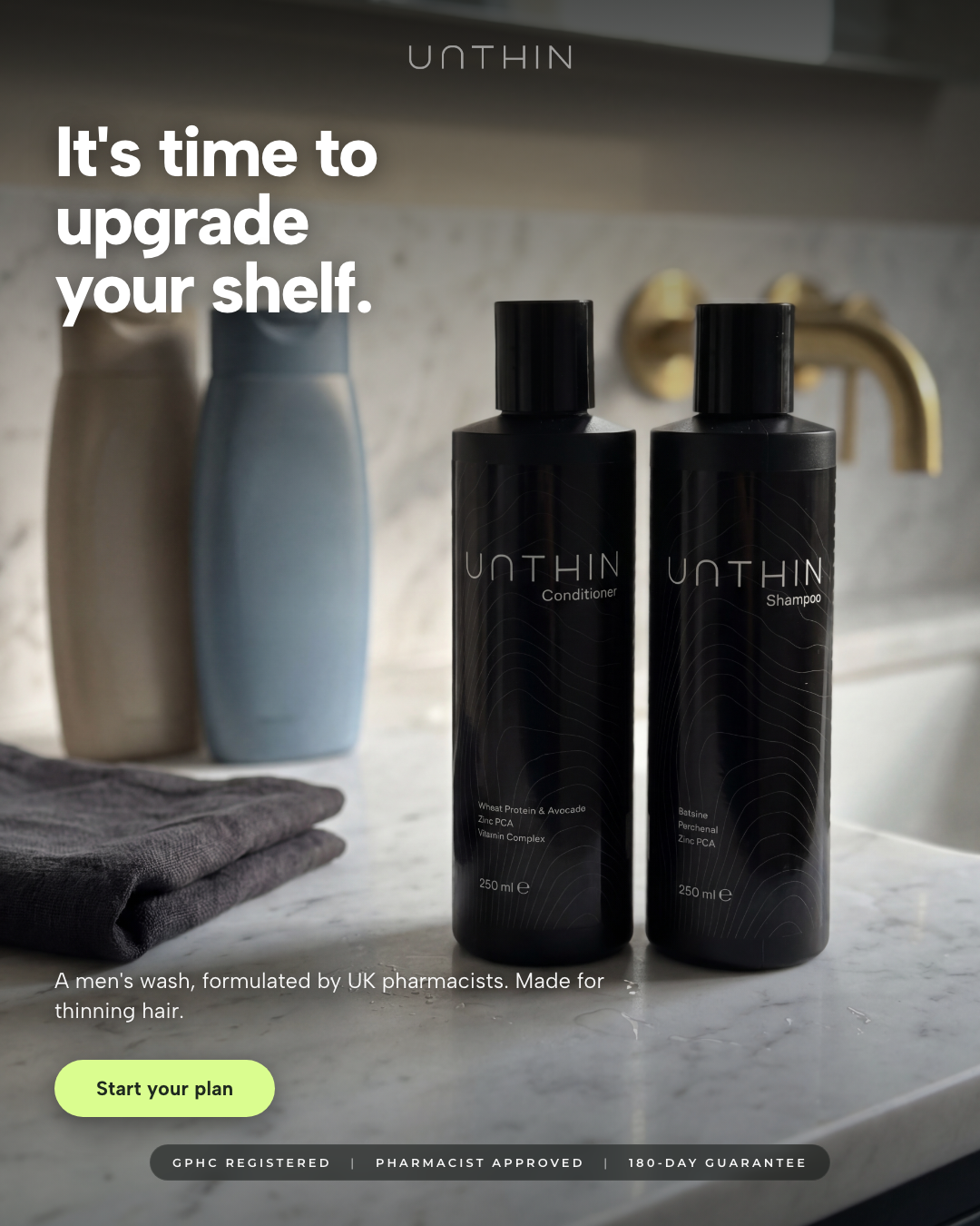 Unthinhair Facebook ad