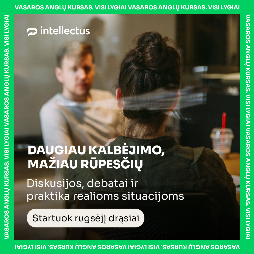 Anglų kalbos mokykla „Intellectus“ Facebook ad