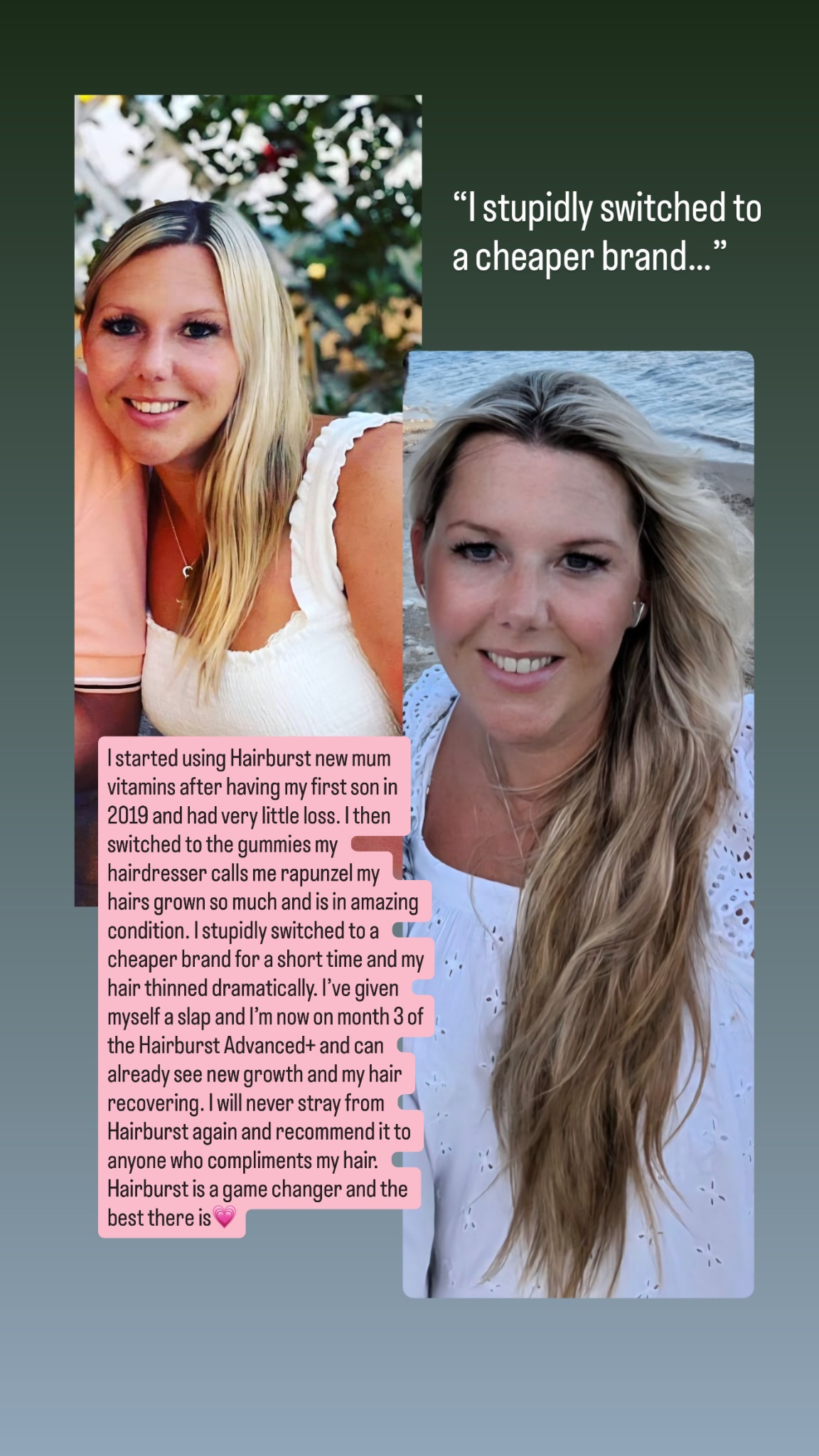 Hairburst Facebook ad