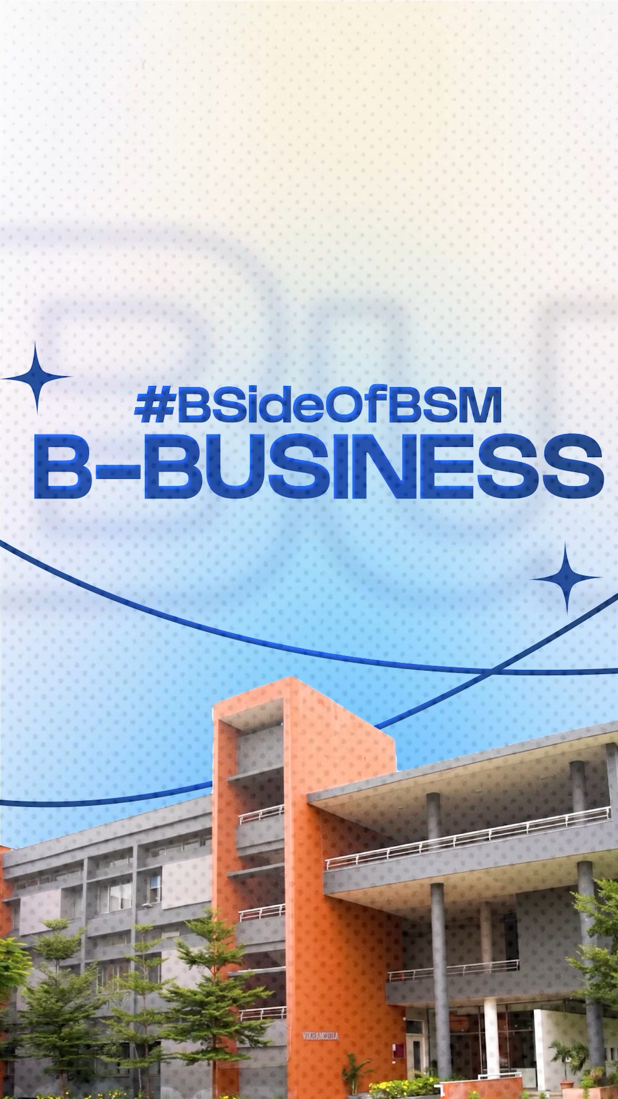Badruka School of Management Hyderabad Facebook ad: B is for Business.