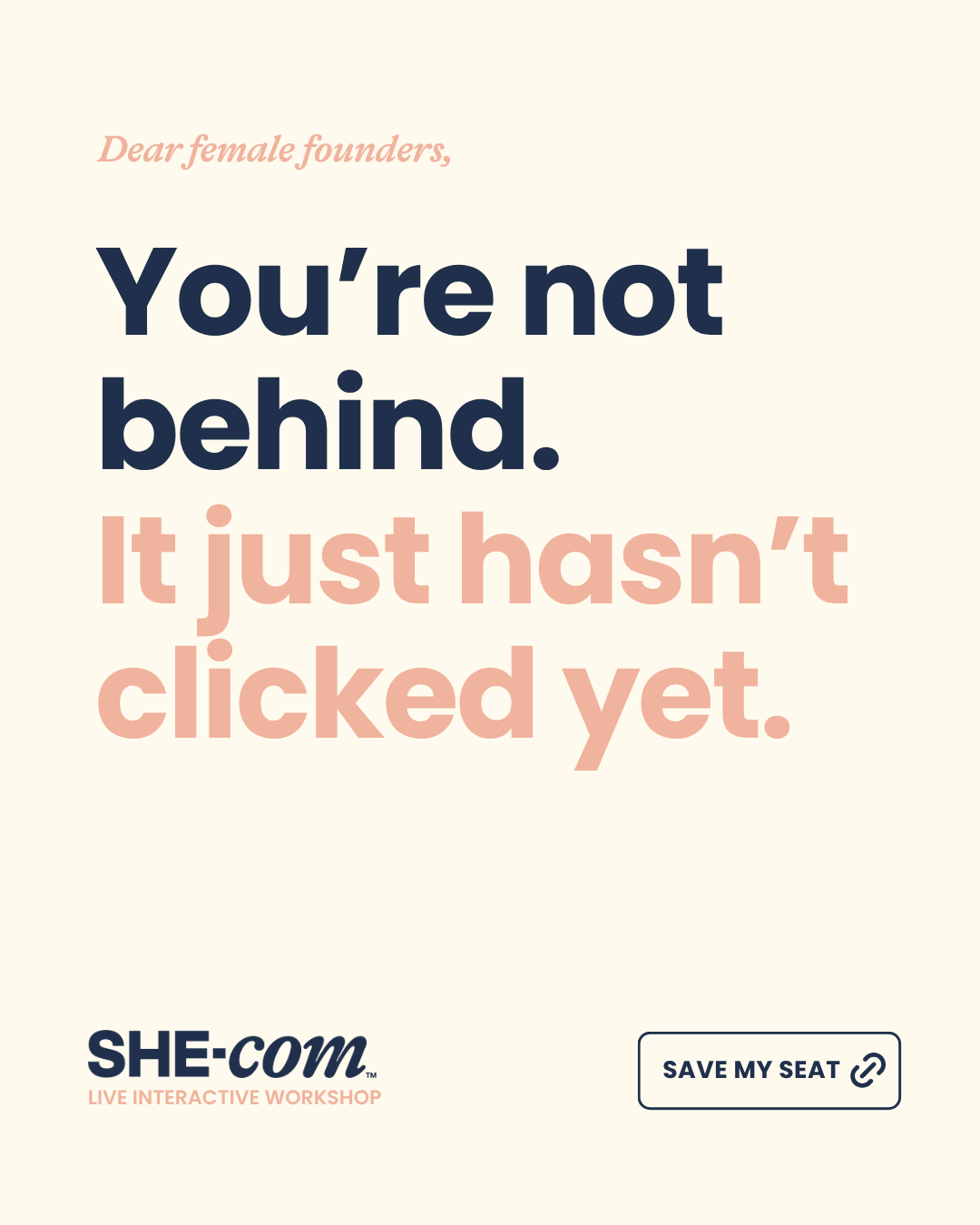 SHE-com Community For Women in Ecommerce Facebook ad